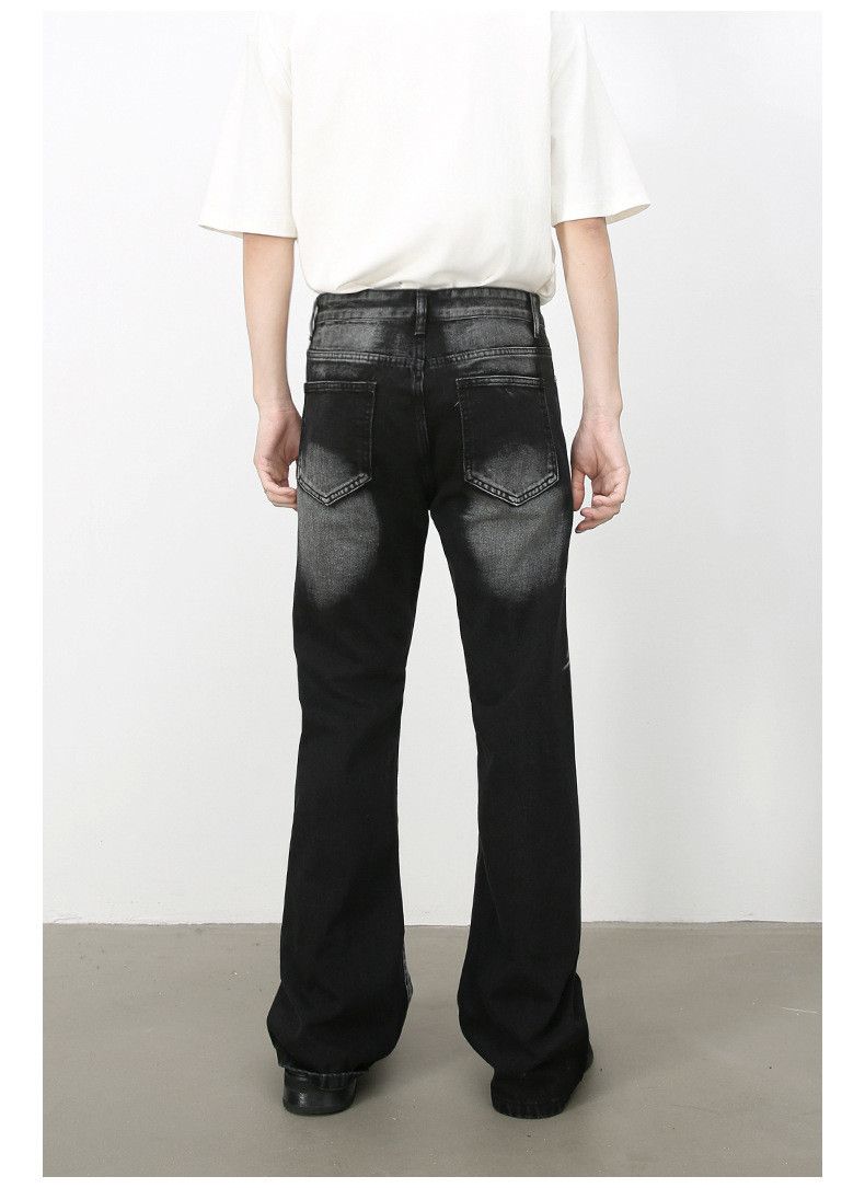 Japanese Brand × Jean Men's retro washed high street loose straight bootcut jeans Size US 32 / EU 48 - 6 Thumbnail