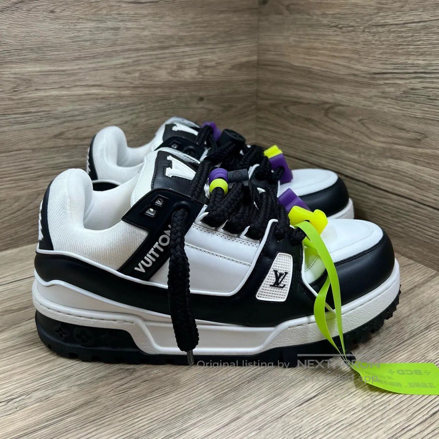 Louis Vuitton LV Trainer Black White Lowtop Sneakers. Size US 7 / EU 40 - 1 Thumbnail