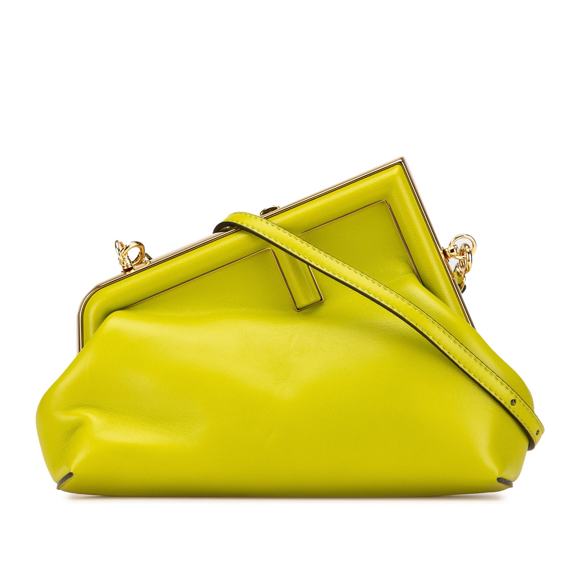 Fendi Fendi Small Shiny Nappa Fendi First Crossbody Green Size ONE SIZE - 1 Thumbnail