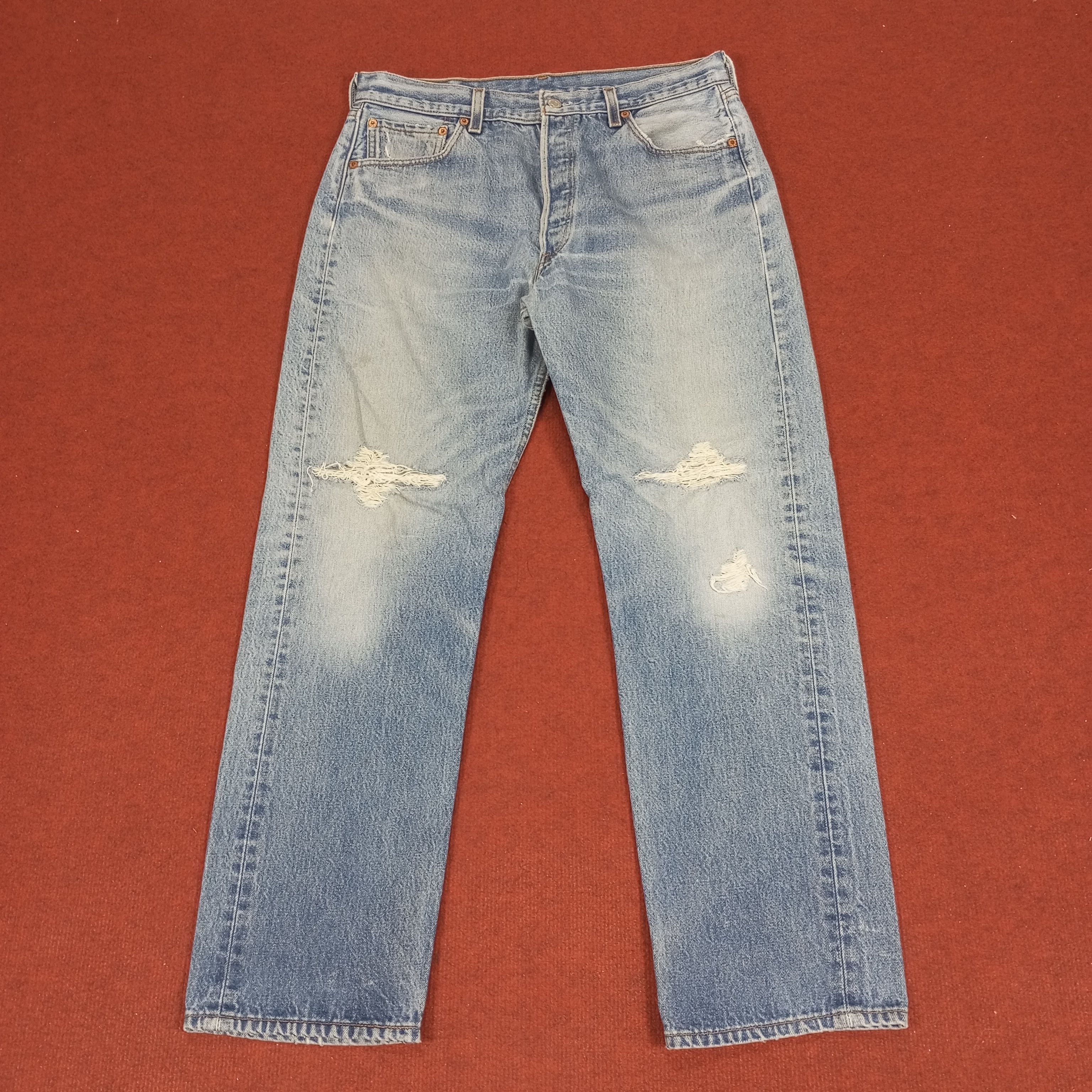 Levi's × Vintage Levis Streetwear Style Distressed Jeans Size US 32 / EU 48 - 1 Thumbnail