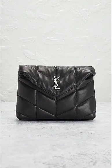 Saint Laurent Paris o1b1hav110225 650880 Size: OS / Puffer Small Pouch Lambskin Size ONE SIZE - 2 Thumbnail