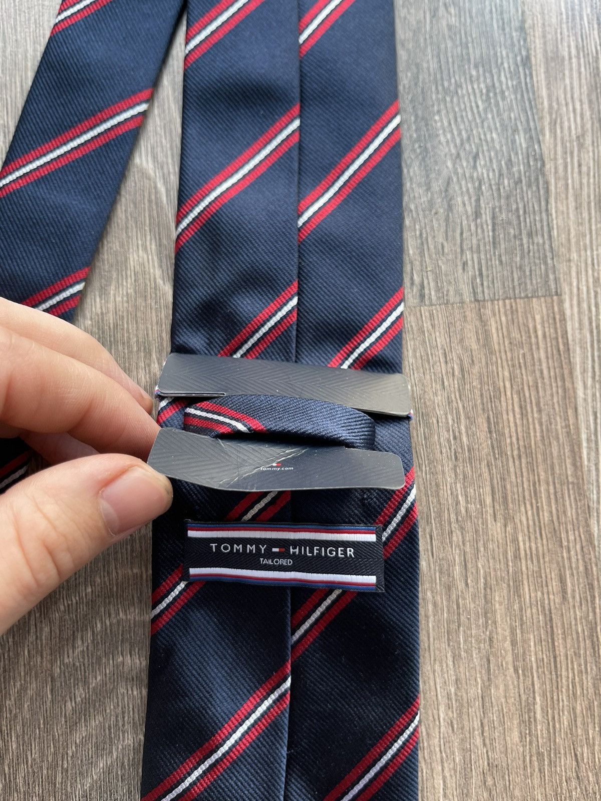 Tommy Hilfiger × Vintage ❤️NEW! Luxury Tommy Hilfiger Tie Ties T/H Vintage Streetwear Size ONE SIZE - 1 Thumbnail