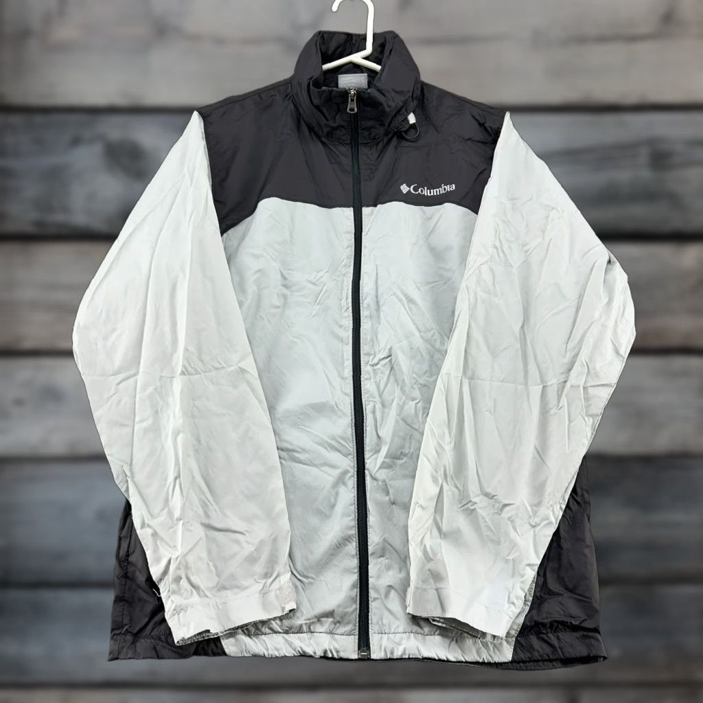 Rains Columbia Jacket Mens Small Grey Black Rain Windbreaker Outdoors Nylon Hooded Size US S / EU 44-46 / 1 - 1 Thumbnail