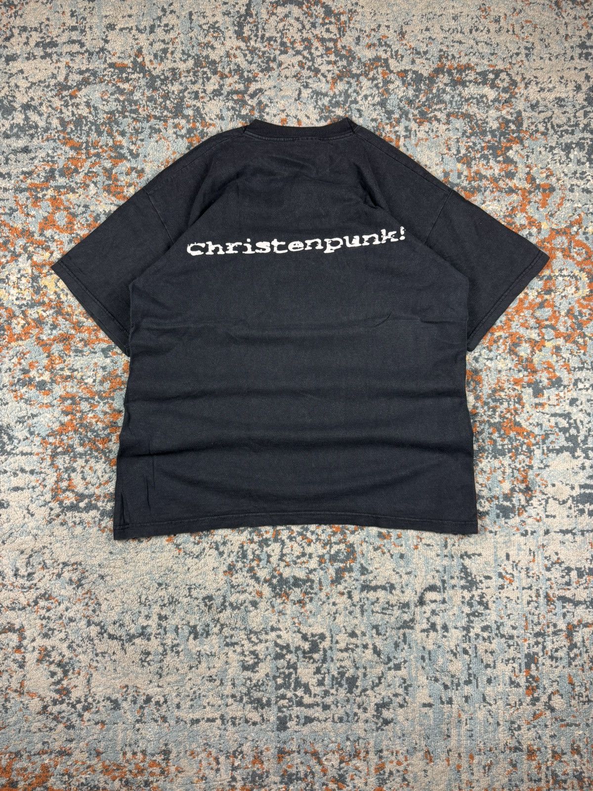 Band Tees × Vintage Ultra Rare Vintage 90s Exakt Christenpunk graphic band tee Size US L / EU 52-54 / 3 - 2 Thumbnail