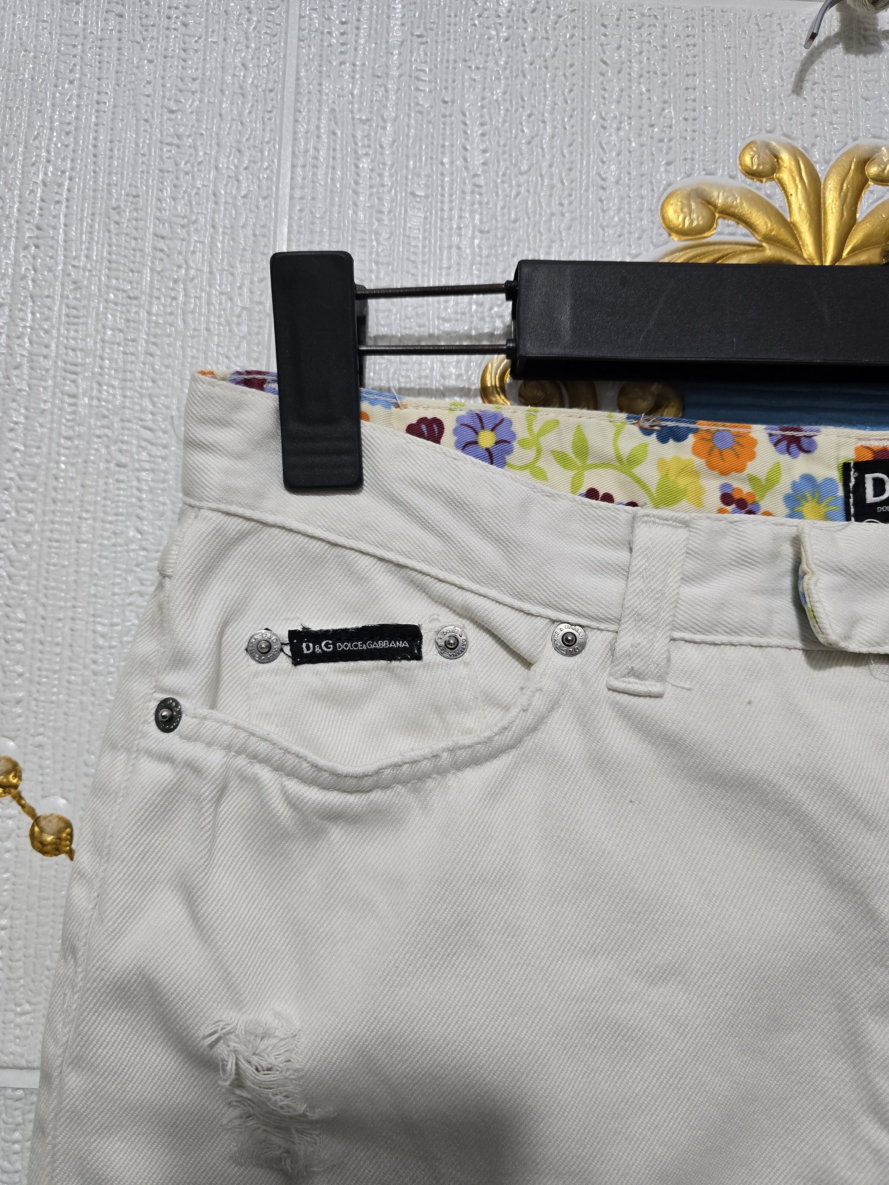 Dolce & Gabbana × Vintage Dolce Gabbana White Jeans Vintage EXCELLENT condition Size 30" / US 8 / IT 44 - 5 Thumbnail