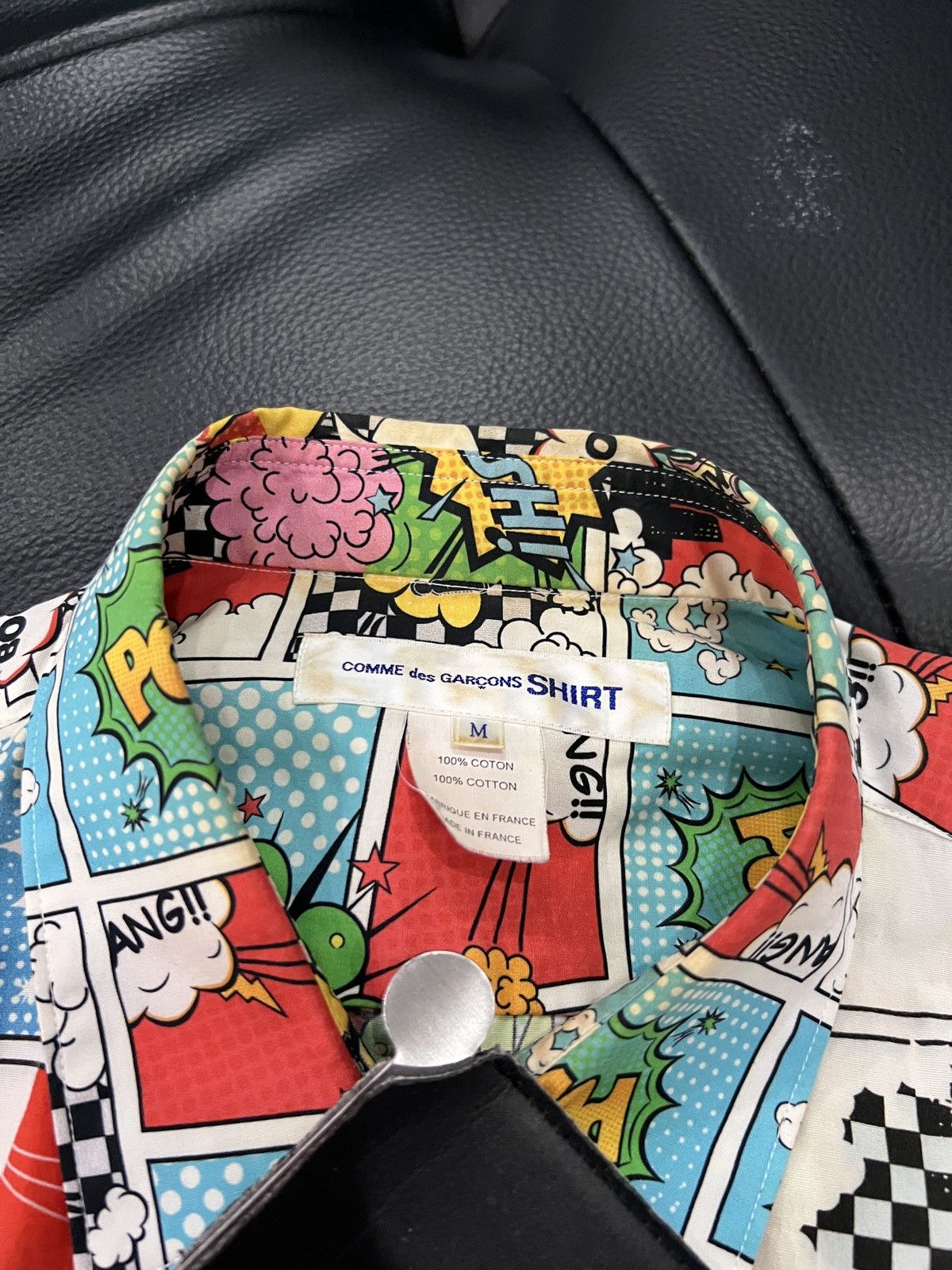 Comme des Garcons SHIRT Comme des Garçons SHIRT Comic Print Patchwork Shirt Size US M / EU 48-50 / 2 - 9 Thumbnail