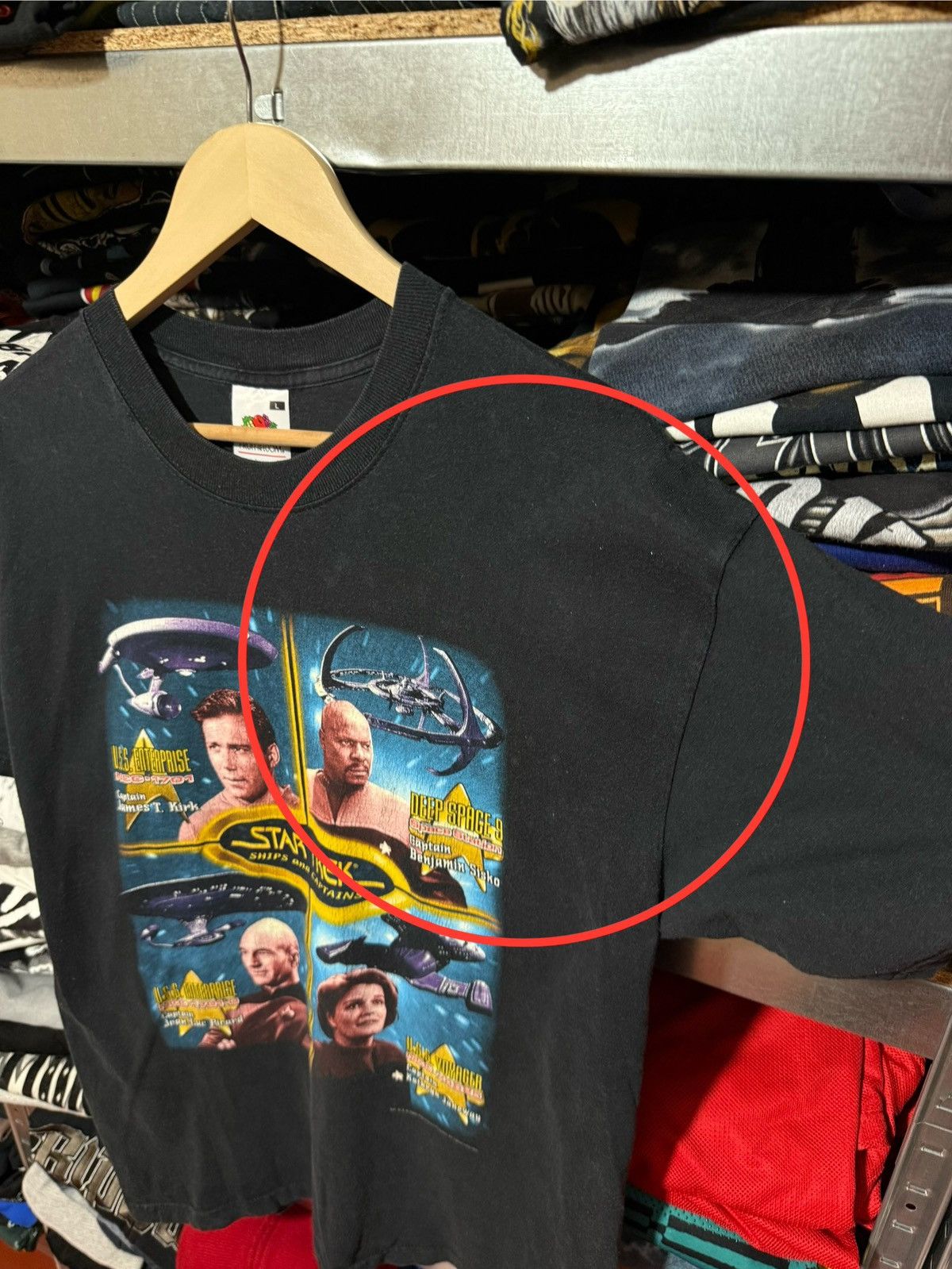 Vintage Vintage 2000 Star Trek Ships And Captains Movie T-Shirt Size US L / EU 52-54 / 3 - 6 Thumbnail