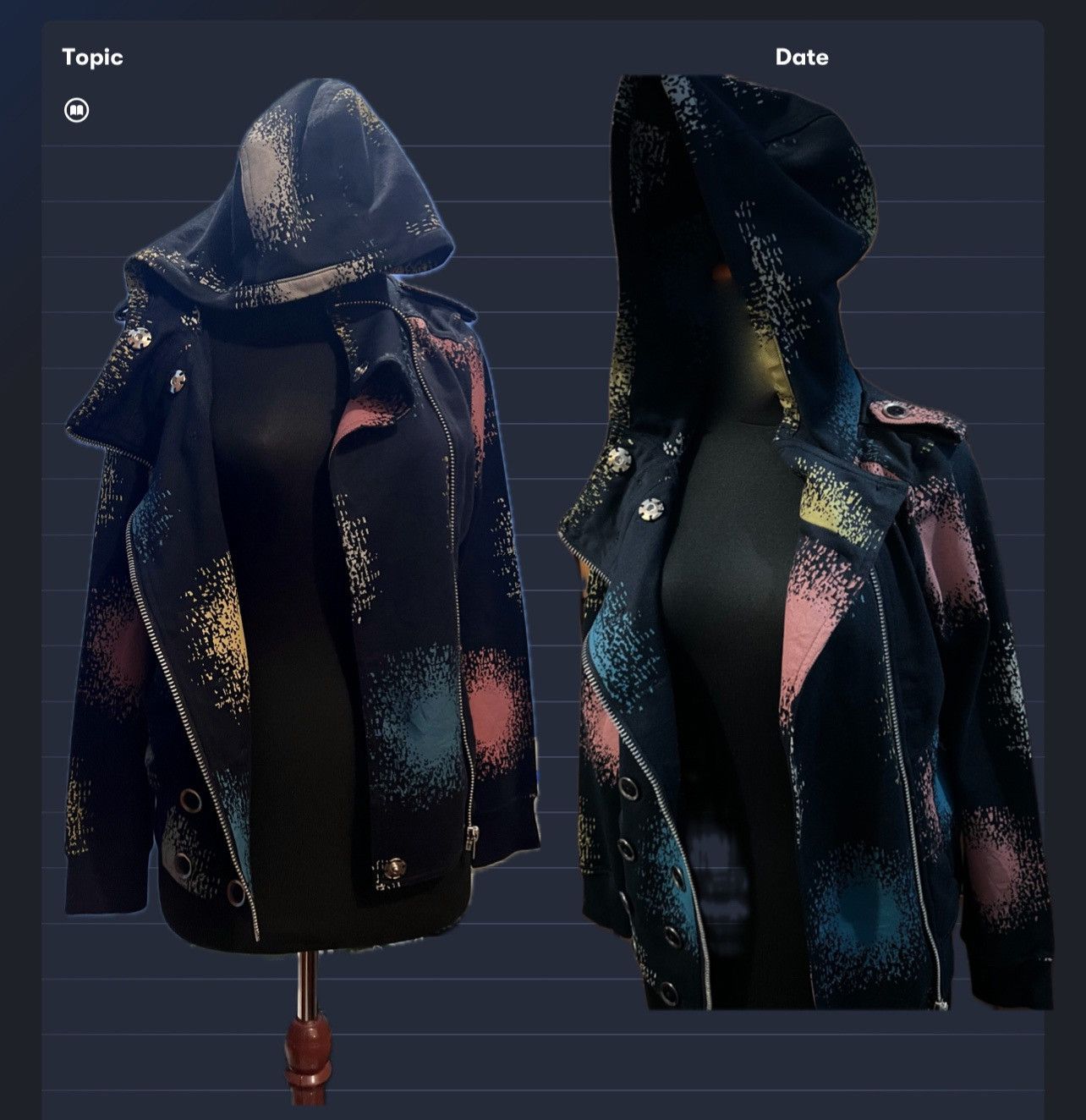 Marc by Marc Jacobs Archive Marc by Marc Jacobs Spray Paint Hoodie Moto Jacket Size XS / US 0-2 / IT 36-38 - 10 Thumbnail