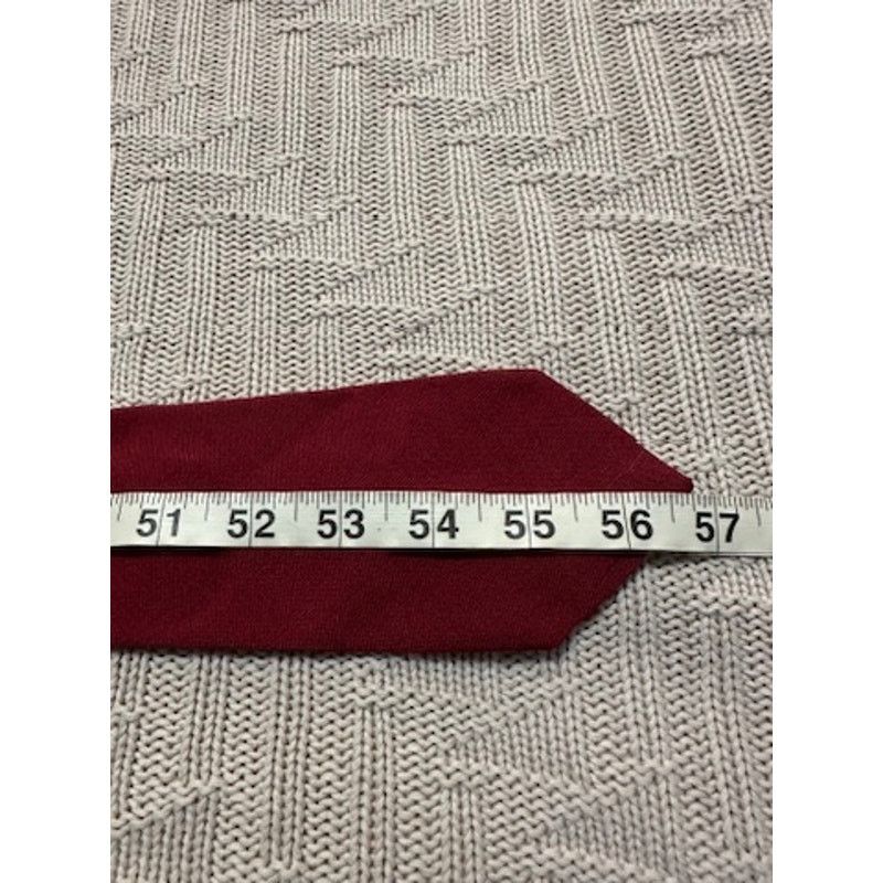 Macys Vintage Macy's maroon silk blend tie Size ONE SIZE - 3 Thumbnail