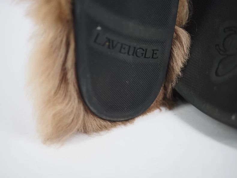 Gucci Gucci size os SS22 black tiger-head embroidered plush slipp Size US 6.5 / EU 39-40 - 6 Thumbnail