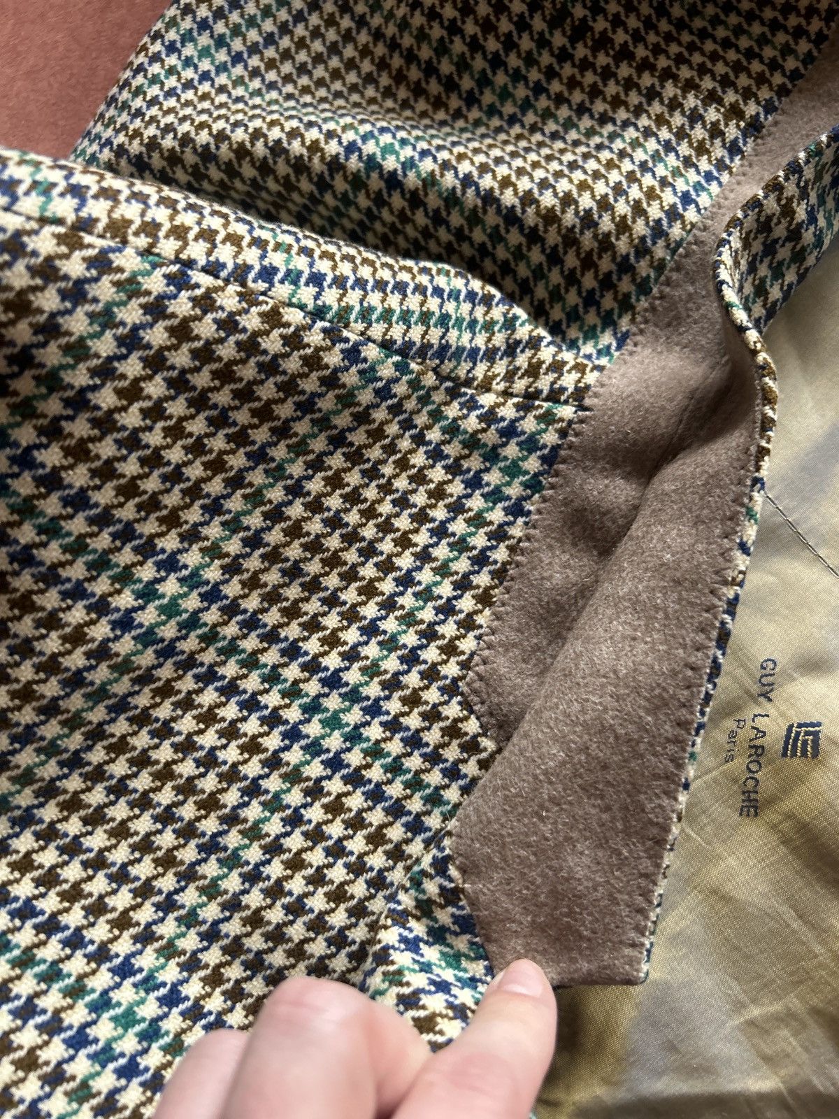 Guy Laroche × Vintage Guy laroche cashmere suit blazer wool Size 48R - 9 Thumbnail