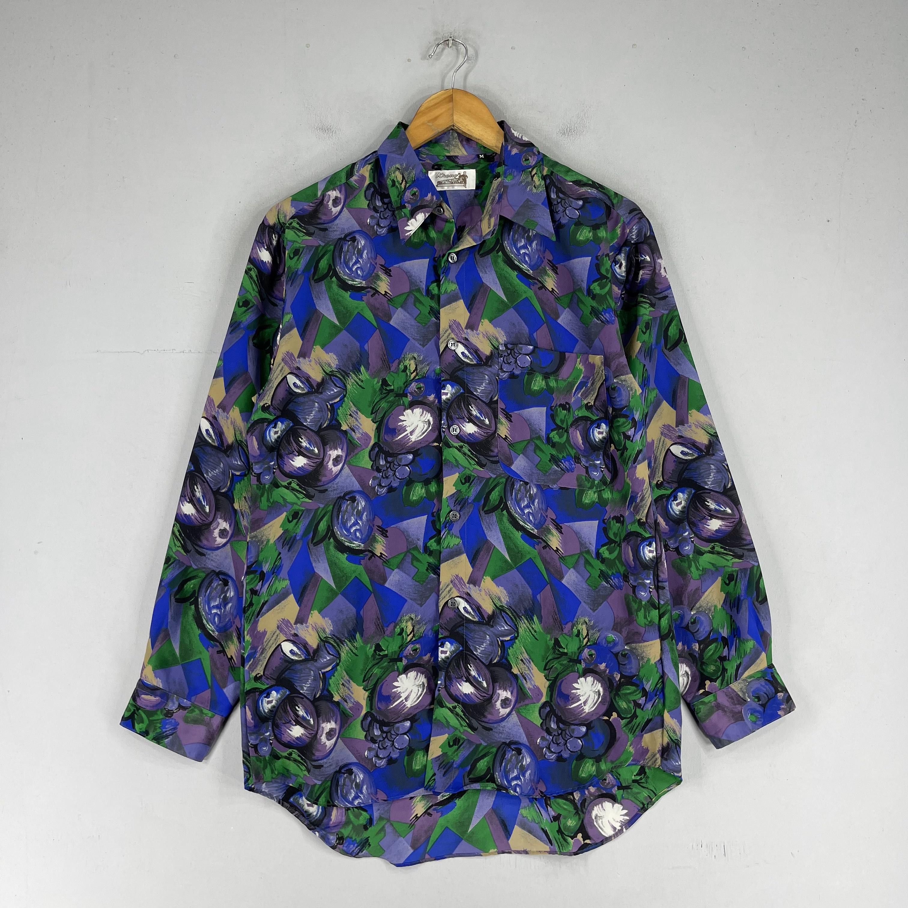 Japanese Brand × Vintage Vintage Pop Art Psychobilly Artwork Baroque Polyester Shirt Size US M / EU 48-50 / 2 - 4 Thumbnail