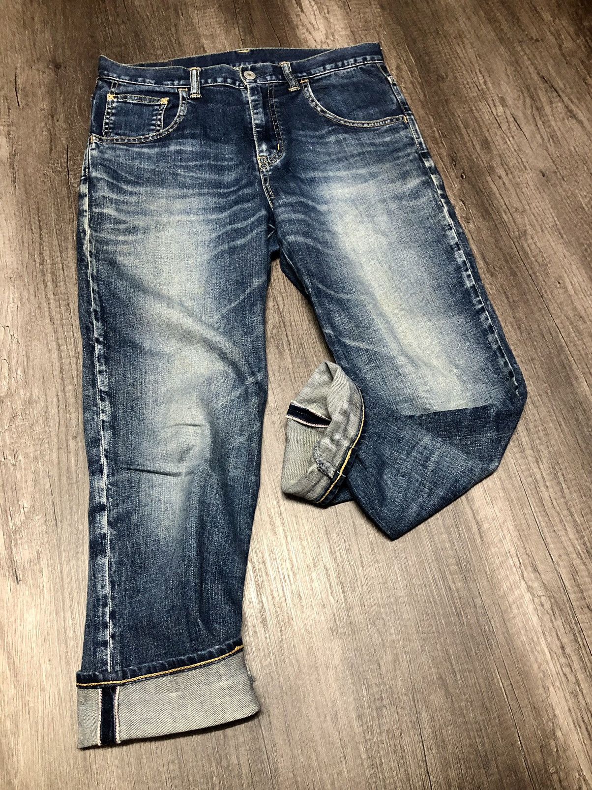 Blue Blue Japan × Eternal × Japanese Brand Eternal Deep Blue Selvedge Denim Jeans Size US 30 / EU 46 - 1 Thumbnail