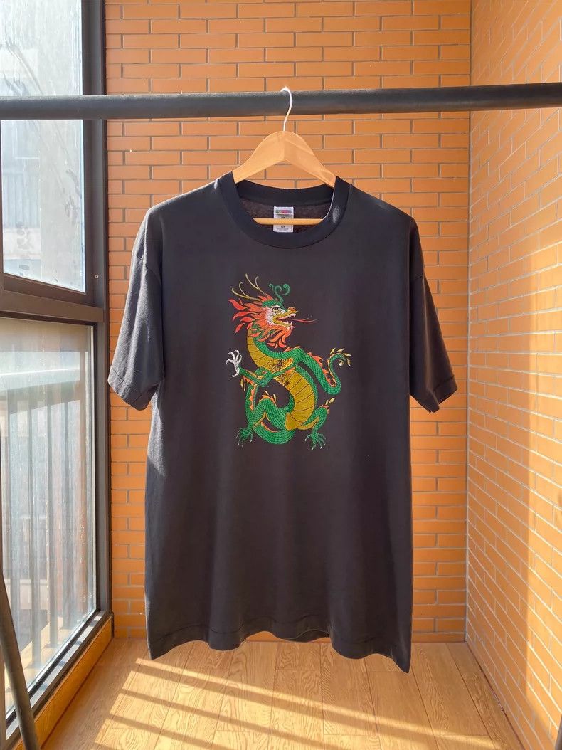 Vintage Vintage Tee 90s Dragon 2505-Nextarrow Size US XL / EU 56 / 4 - 1 Thumbnail