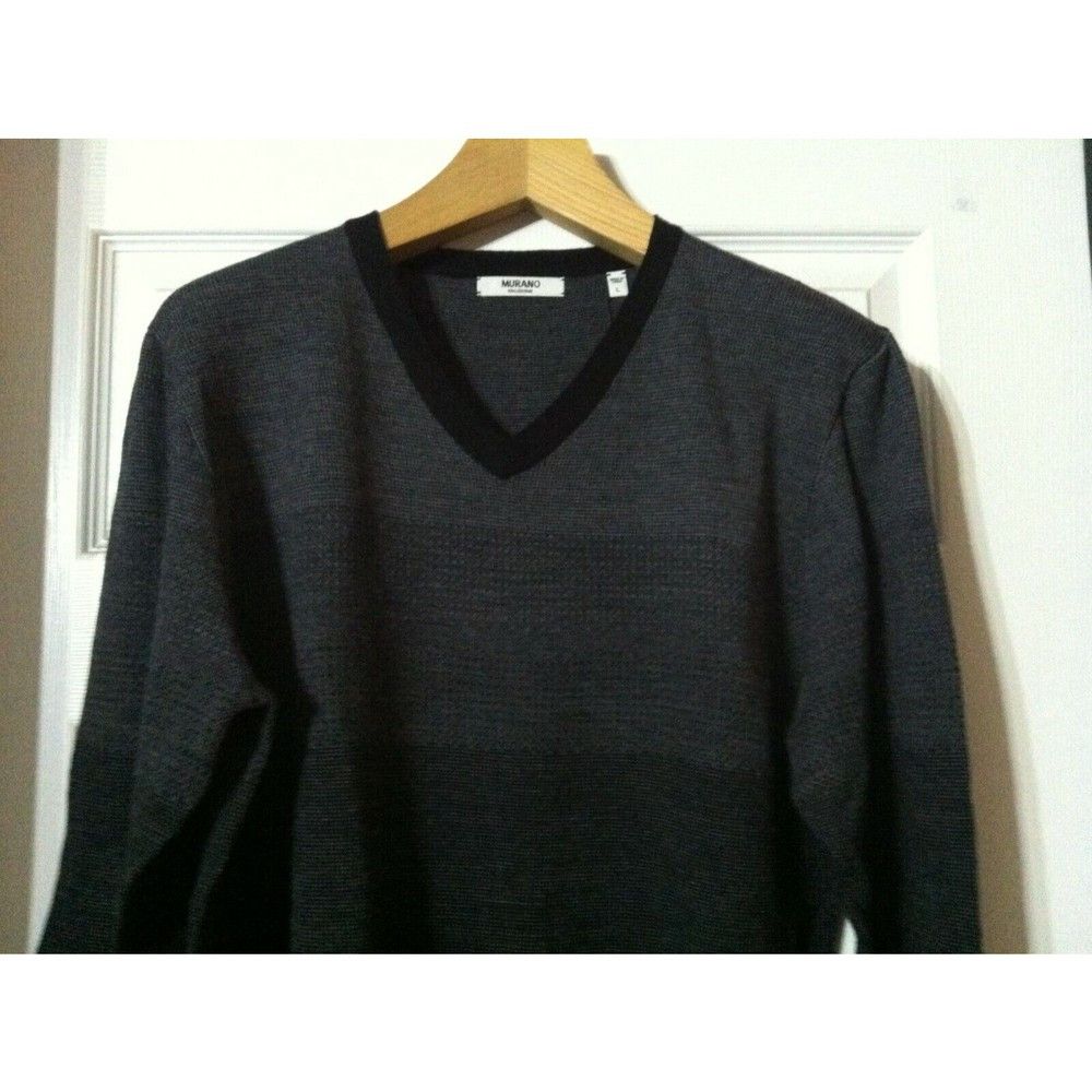 Murano MURANO MENS NEW 100%MERINO WOOL V-NECK SWEATER SIZE:L Size US L / EU 52-54 / 3 - 2 Thumbnail