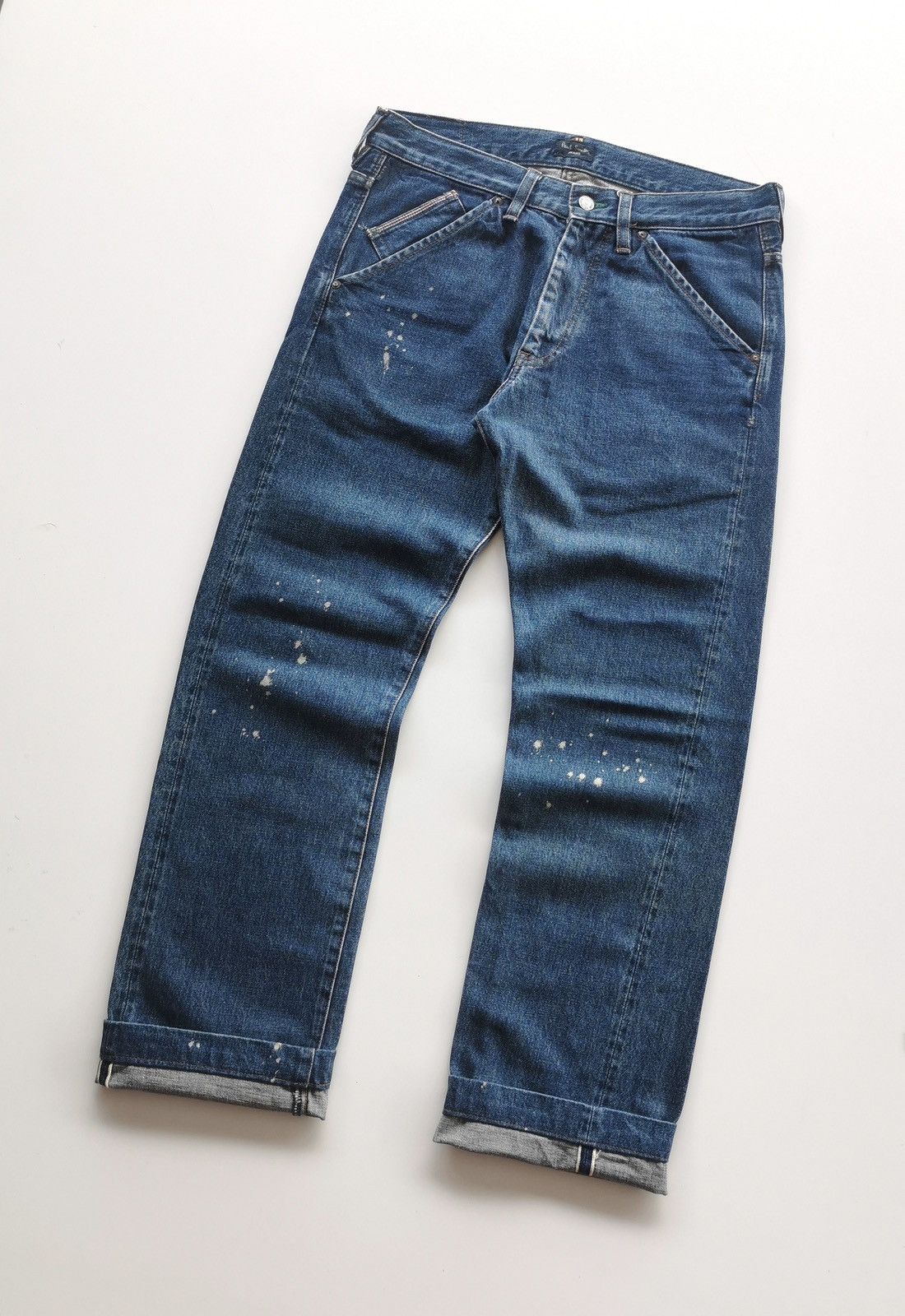 Japanese Brand Paul Smith Selvedge Painted Denim Jeans Size 34'' Size US 34 / EU 50 - 1 Thumbnail