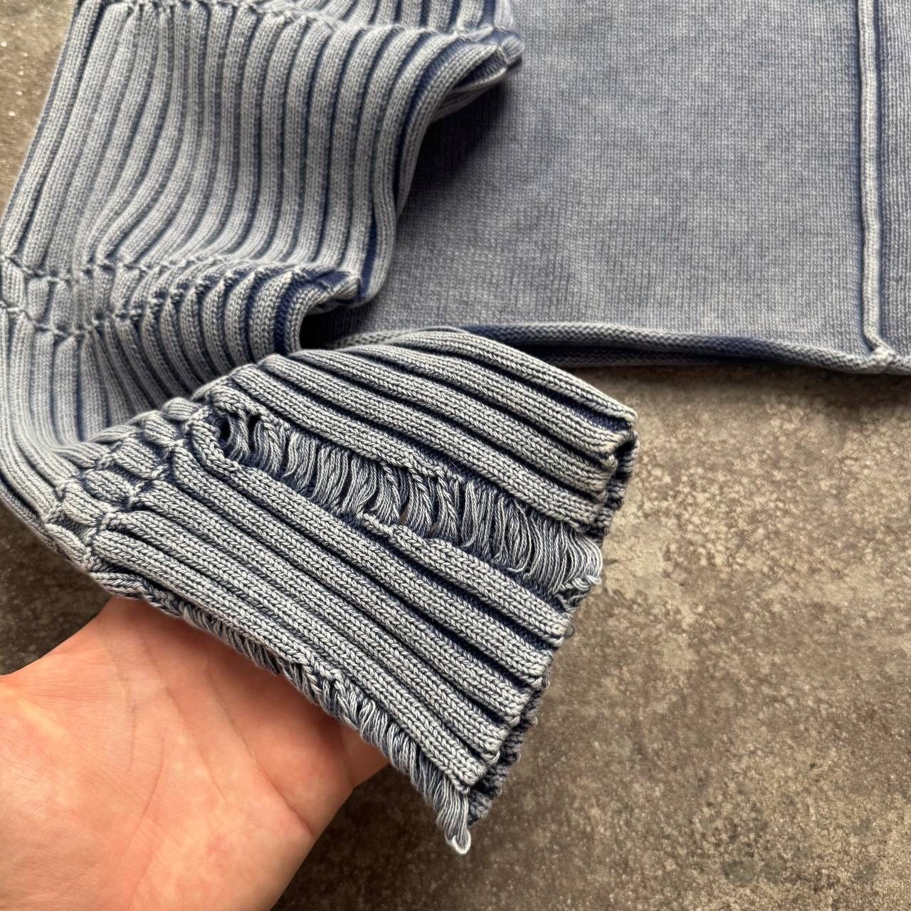 Hysteric Glamour × Japanese Brand × Vintage Japanese Style Washed/Faded Cropped Ribbed Sweater Size L / US 10 / IT 46 - 7 Thumbnail