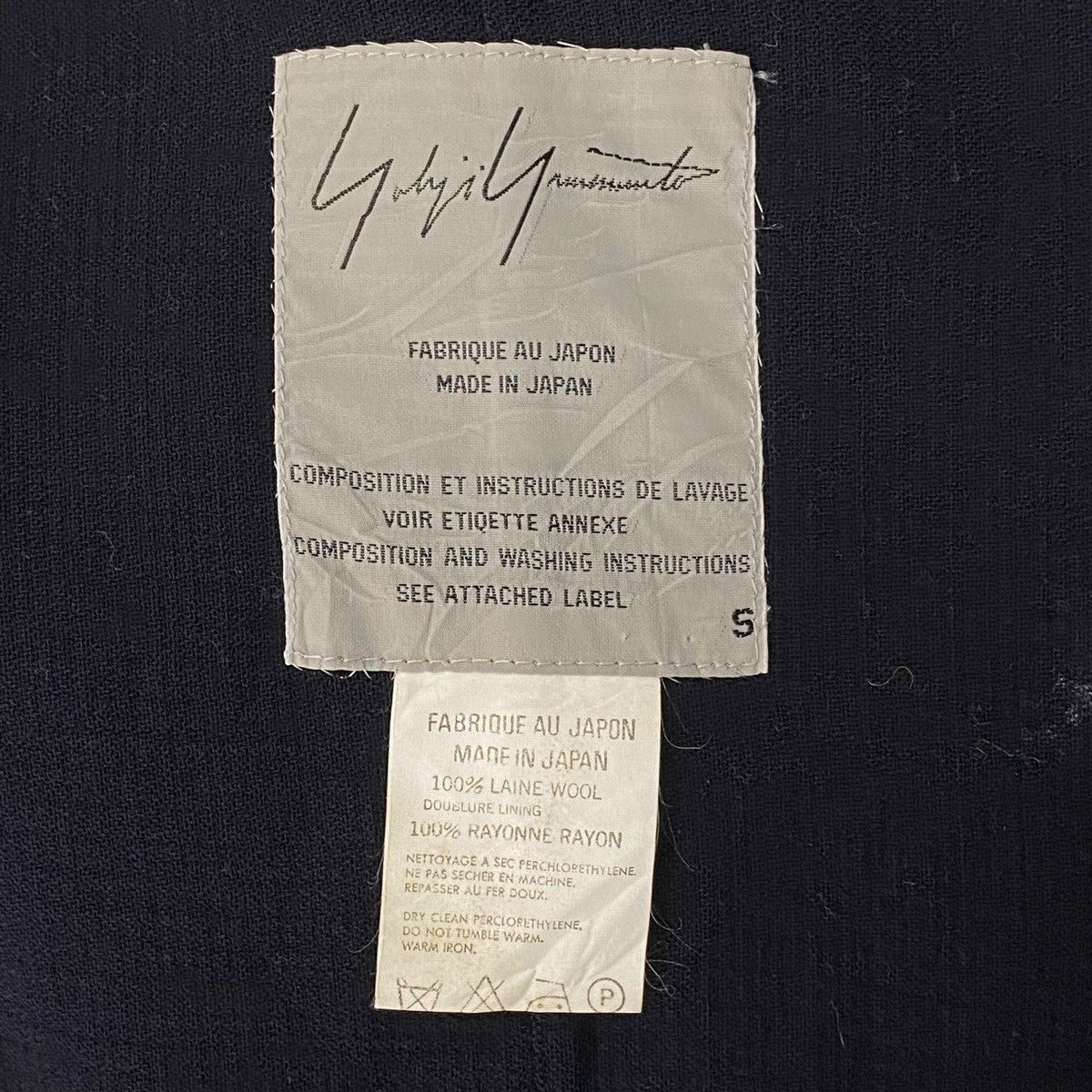 Yohji Yamamoto Vintage Yohji Yamamoto Signature Wide Collar Coat Jacket Size S / US 4 / IT 40 - 14 Thumbnail
