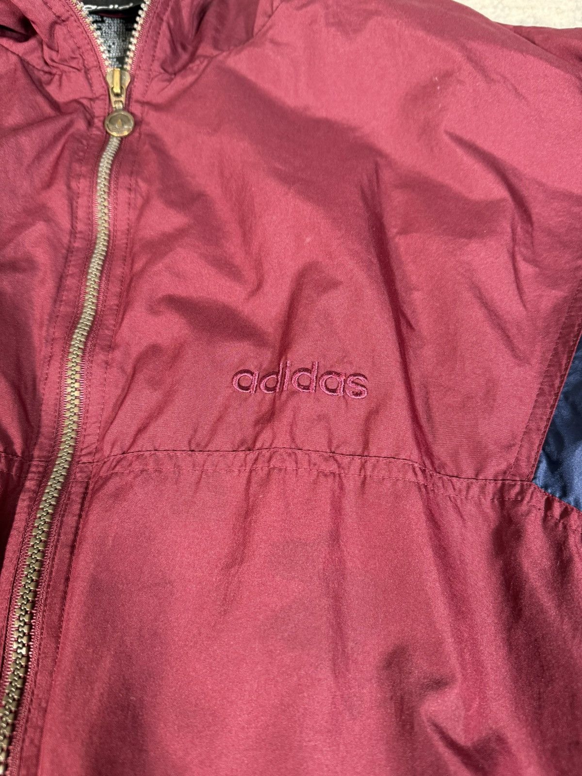 Adidas Vintage 90s Adidas Nylon Windbreaker Size US XL / EU 56 / 4 - 5 Thumbnail