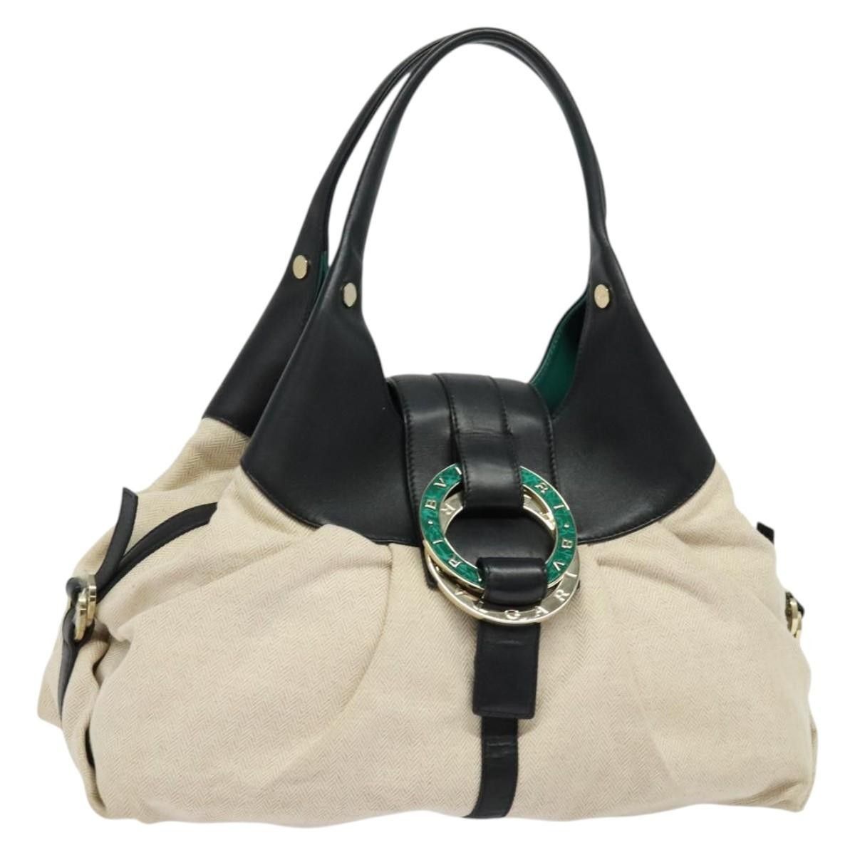 Bvlgari Bvlgari Chandra Hobo Canvas and Leather Size ONE SIZE - 1 Thumbnail