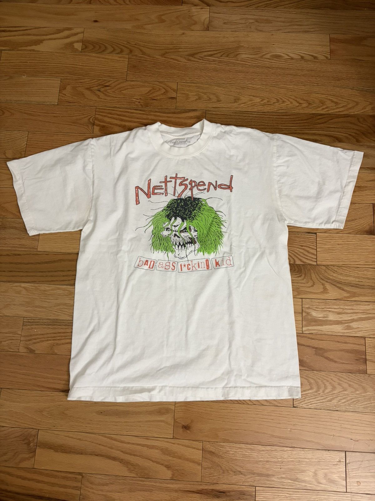 Other Nettspend Invert Tour “Vlone” Tee White + Red + Blue | Grailed