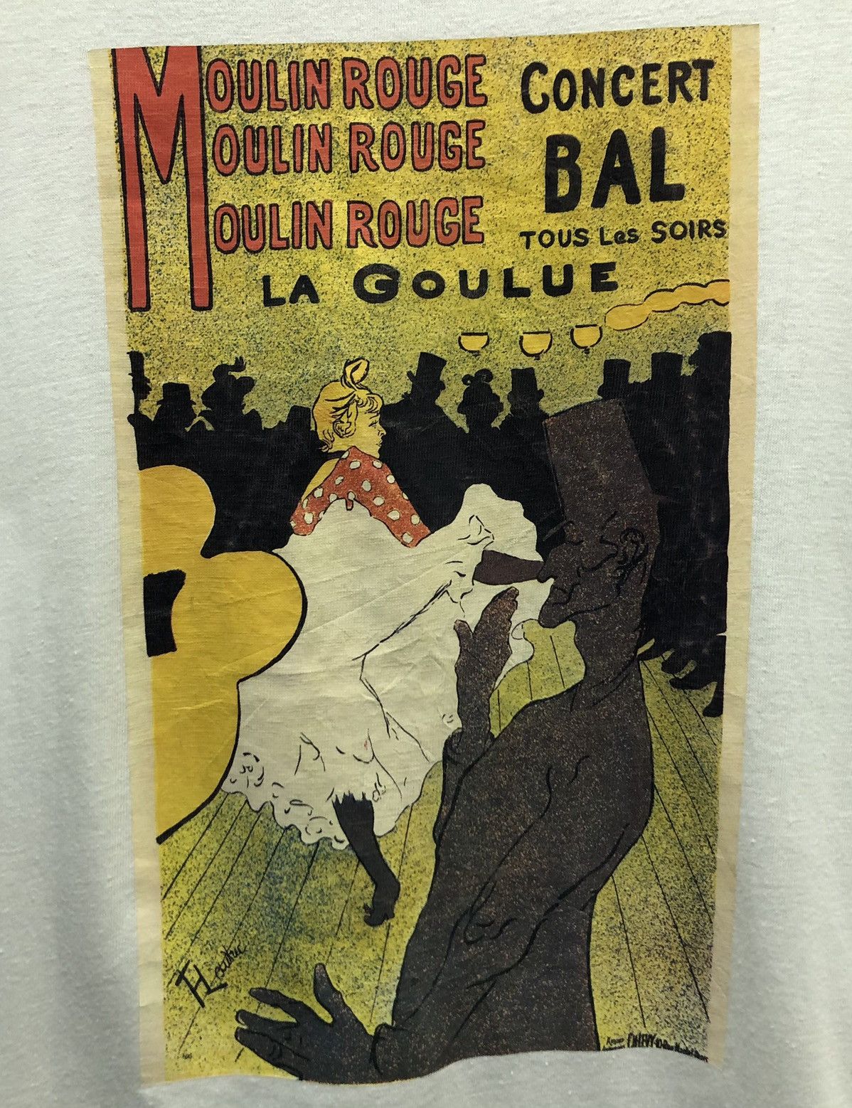 Vintage Vintage Moulin Rouge Concert Bal Tous Les Soirs T-Shirt Size US L / EU 52-54 / 3 - 3 Thumbnail