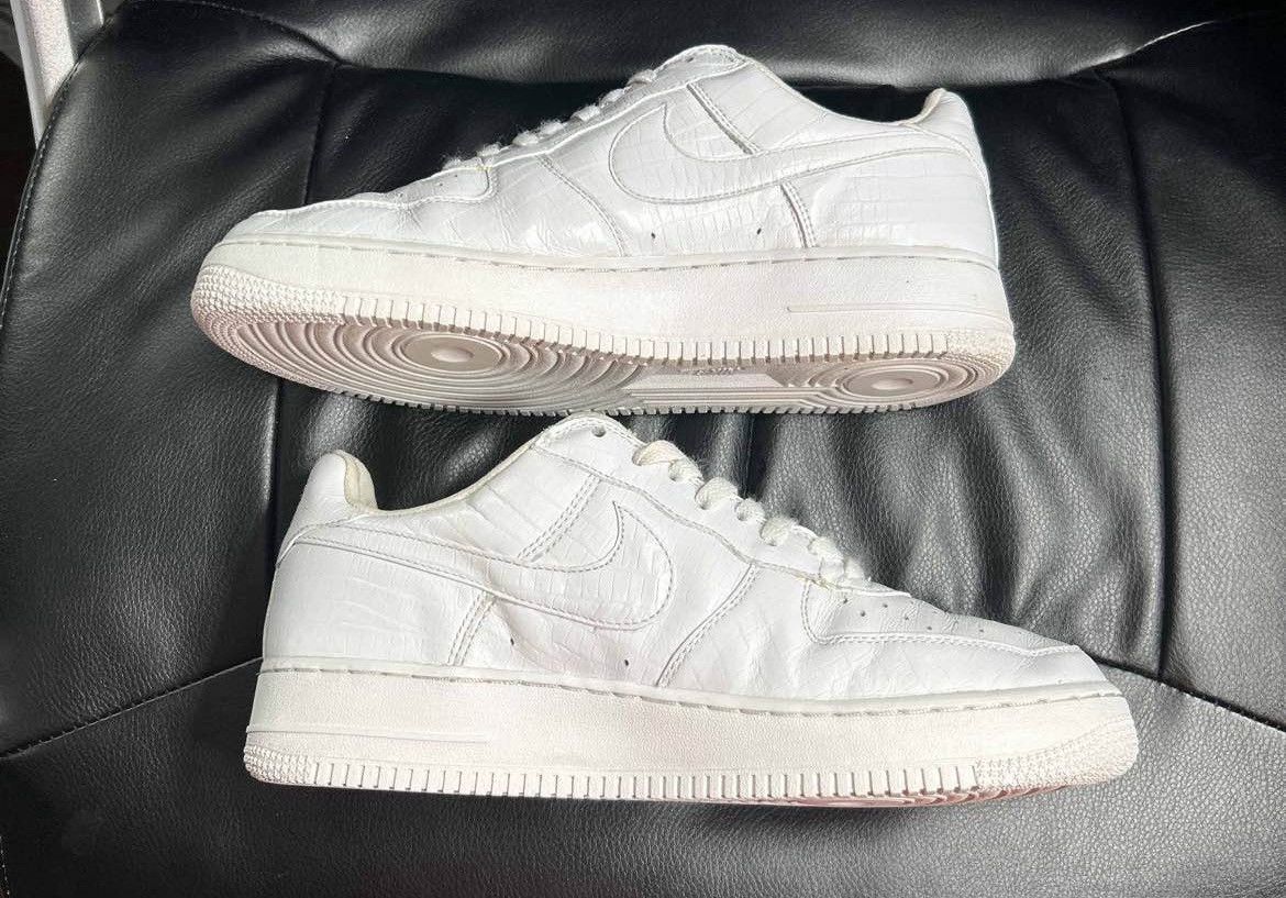 Nike Nike Air Force 1 Htm 2 White Crocodile Rare Only Size 10 Size US 10 / EU 43 - 2 Thumbnail