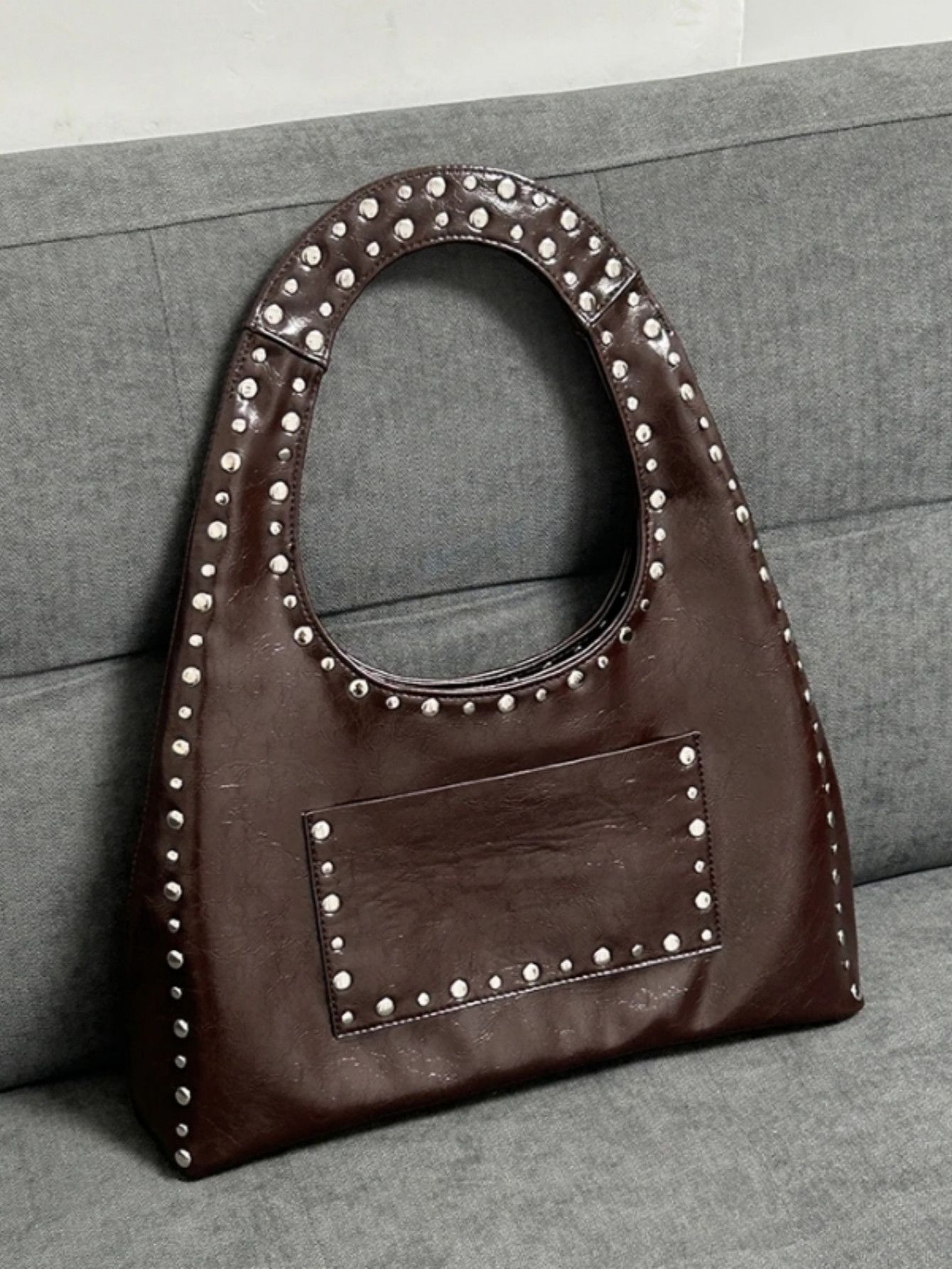 The Unbranded Brand Retro Rivet Decorative Shoulder Bag Size ONE SIZE - 4 Thumbnail