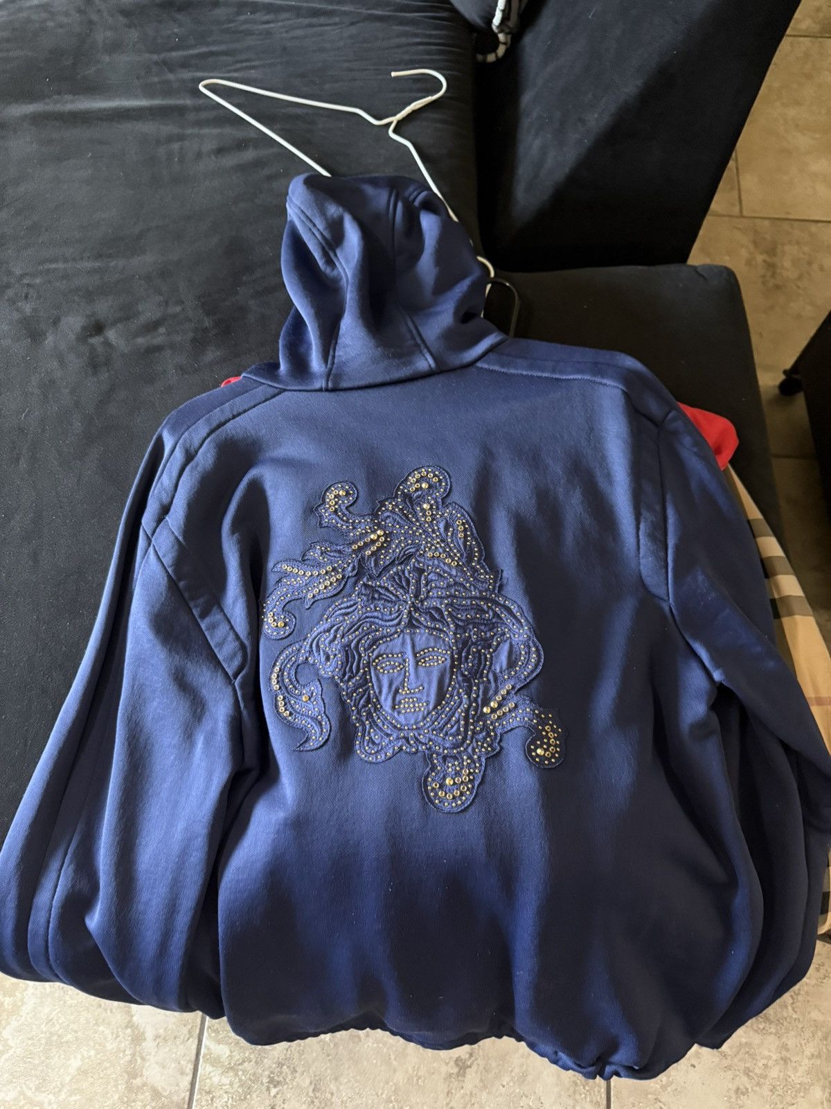 Versace Versace HEAVY Medusa Studded Hoodie Size L Size US XL / EU 56 / 4 - 3 Thumbnail