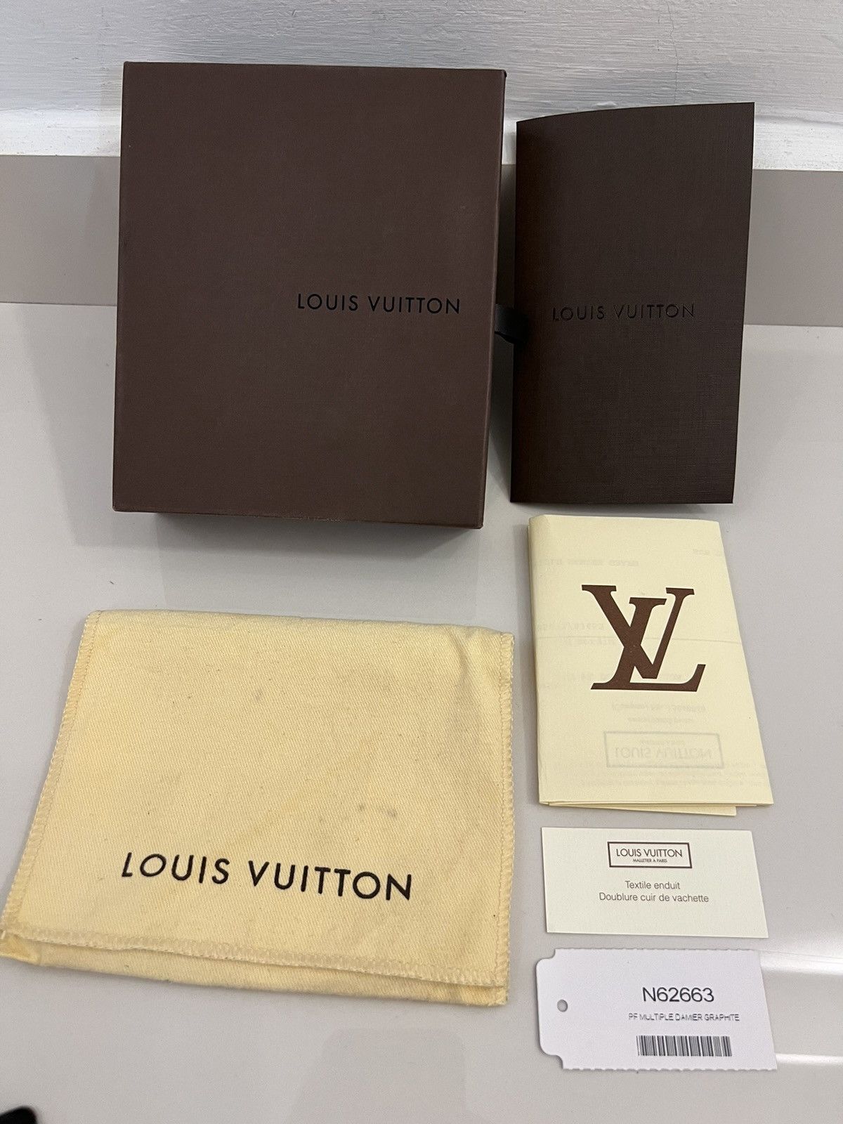 Louis Vuitton LV Louis Vuitton Multiple Wallet Damier Ebene (N60895) Size ONE SIZE - 13 Thumbnail