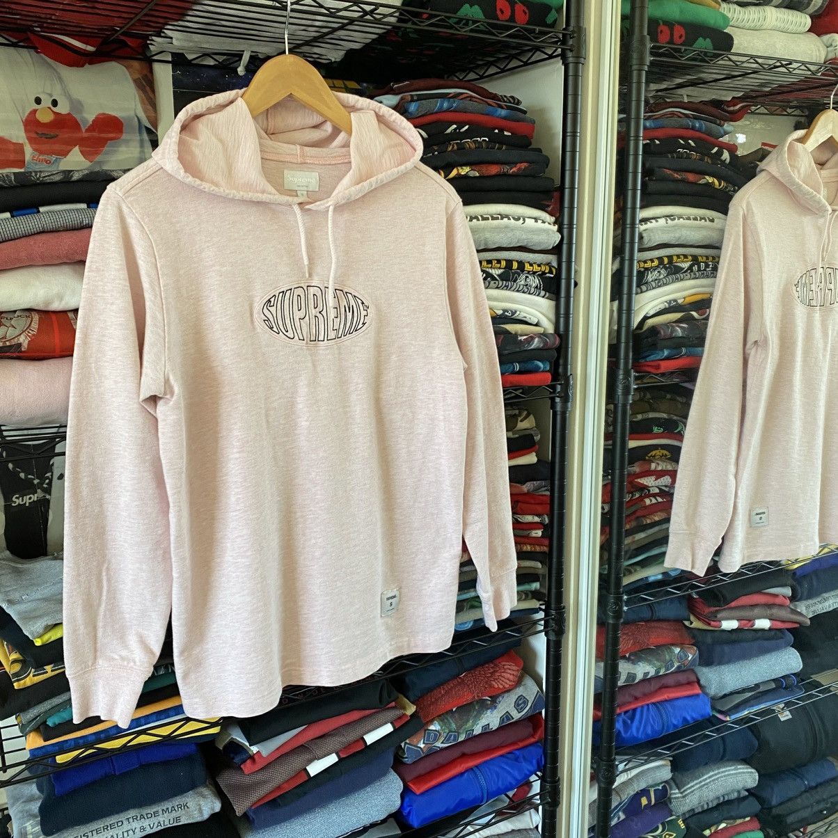 Supreme Supreme Warp Logo Shirt Pullover Hoodie Pink 2018 Size US S / EU 44-46 / 1 - 3 Thumbnail
