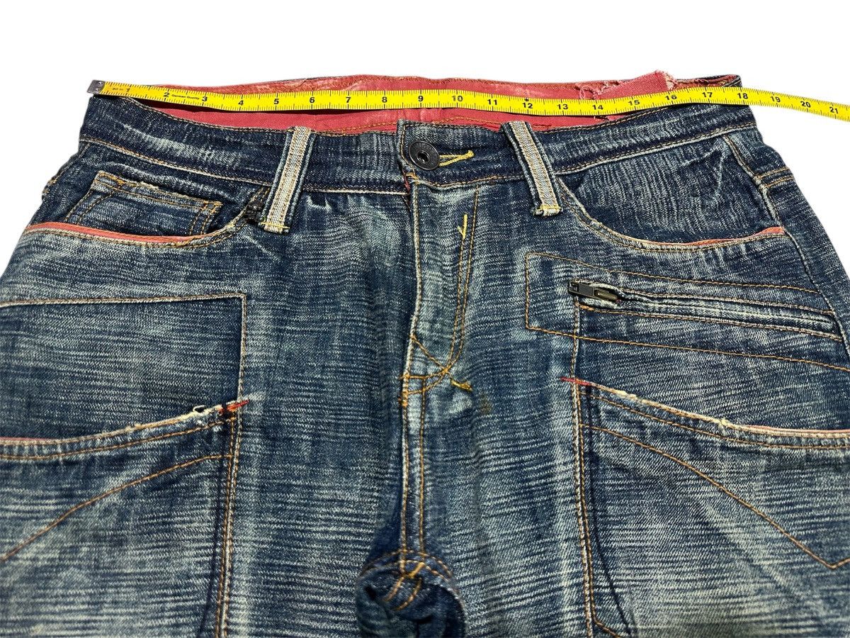Japanese Brand 🔥Sick Y2K Tough Jeansmith Flared Denim LGB Size US 36 / EU 52 - 19 Thumbnail