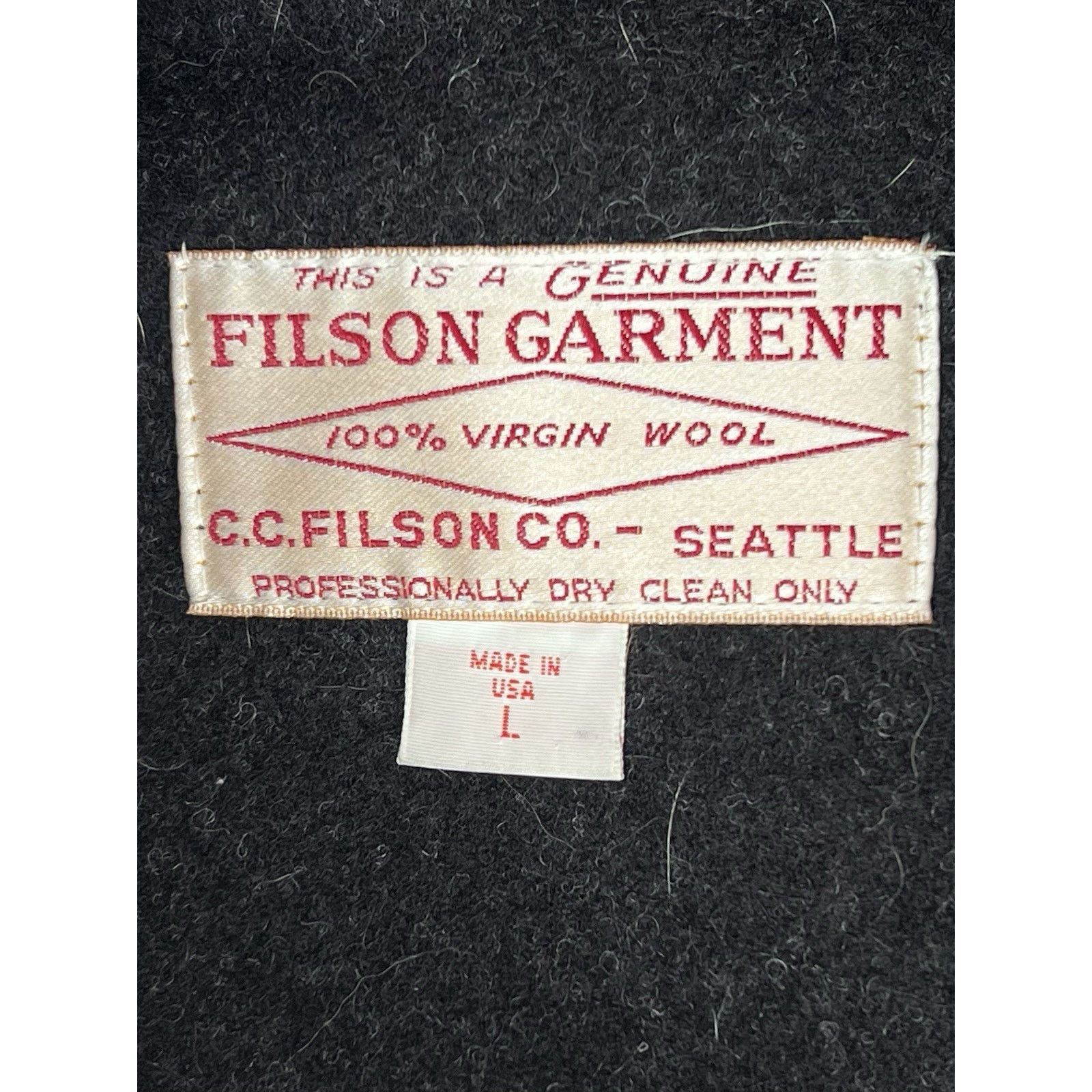 Filson Vintage C.C. Filson Virgin Wool Mackinaw Cruiser Jacket Size L / US 10 / IT 46 - 3 Thumbnail