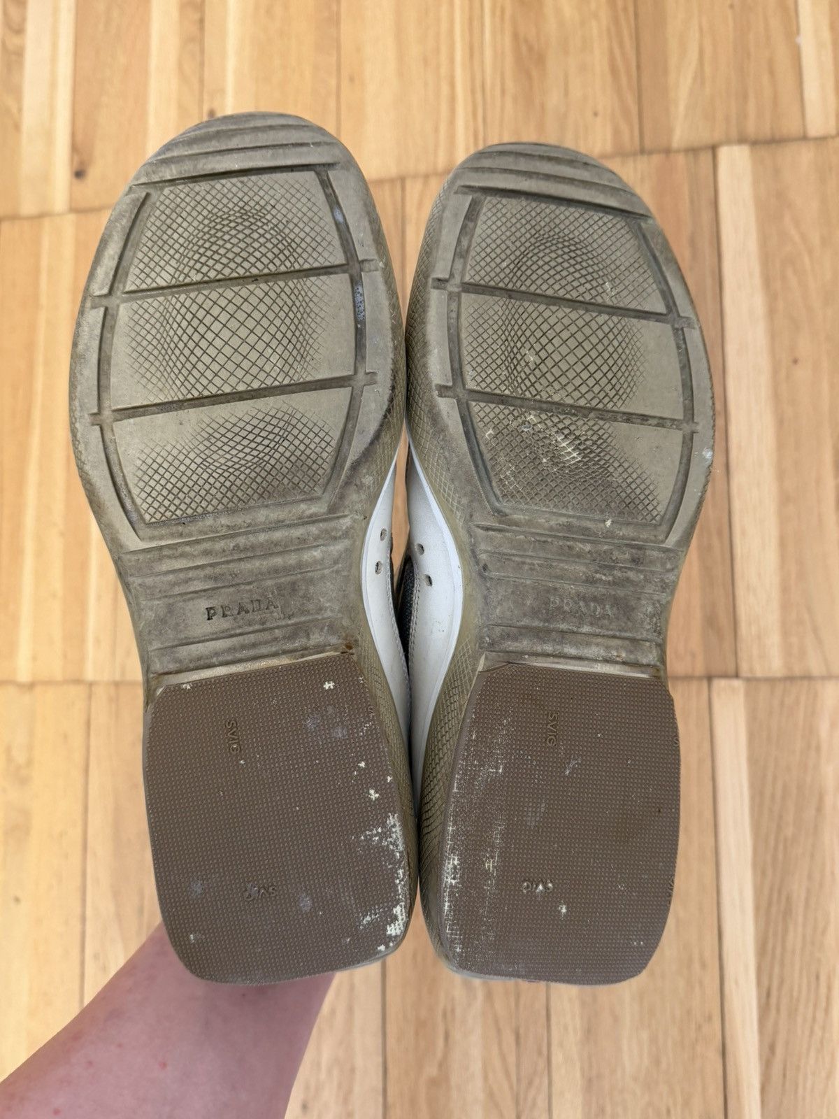 Prada Prada America’s Cup Velcro Sneakers - Silver/White Size US 10 / EU 43 - 6 Thumbnail