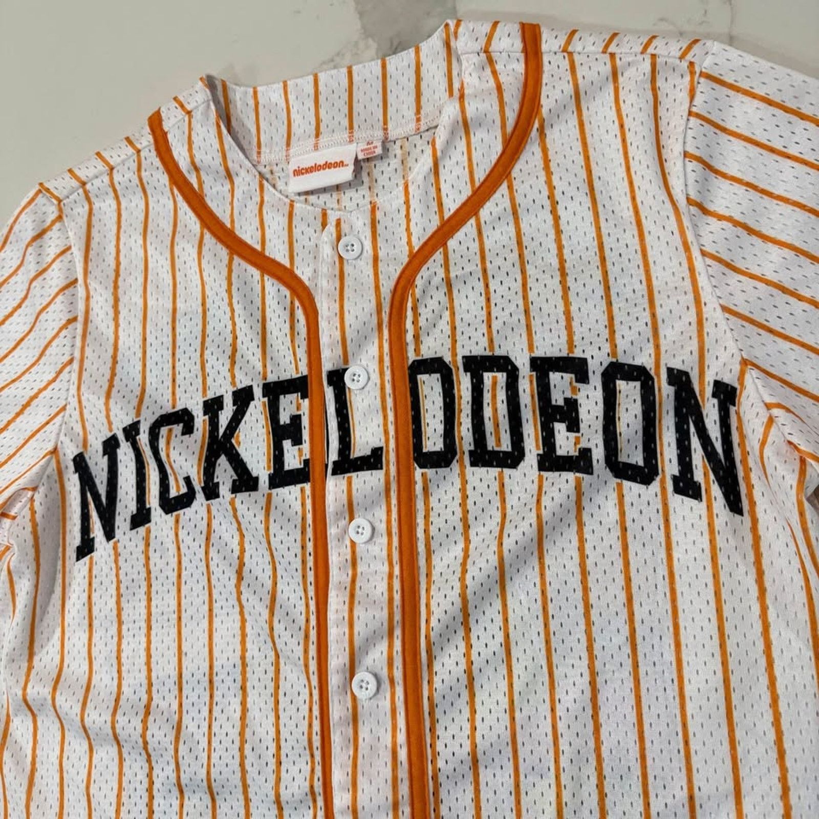 Nickelodeon Nickelodeon y2k Retro Graphic Baseball Jersey Men's Medium Size US M / EU 48-50 / 2 - 3 Thumbnail