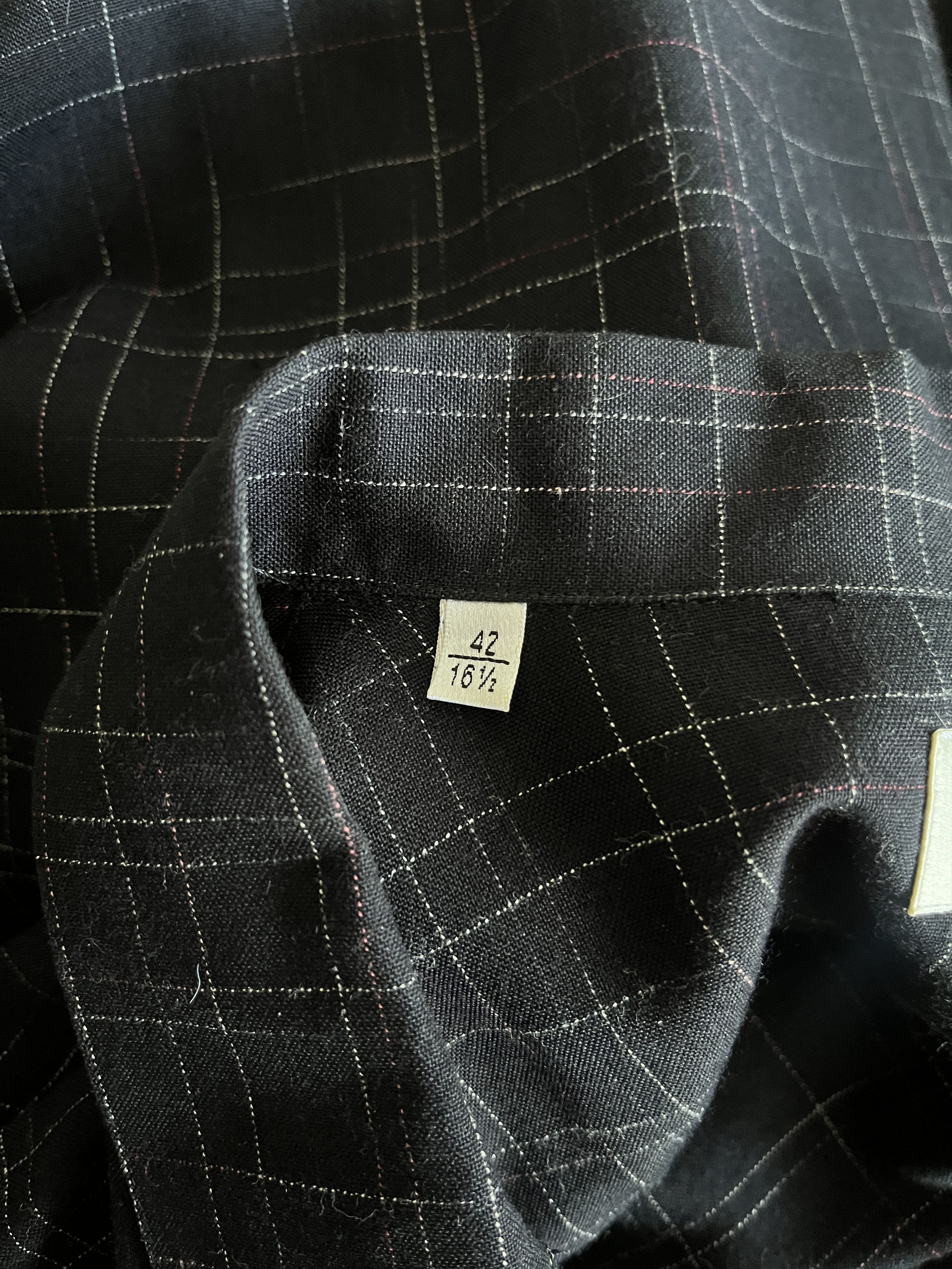 Hedi Slimane × Saint Laurent Paris Saint Laurent Paris Navy Dress Shirt Hedi Slimane FW14 Size US L / EU 52-54 / 3 - 7 Thumbnail