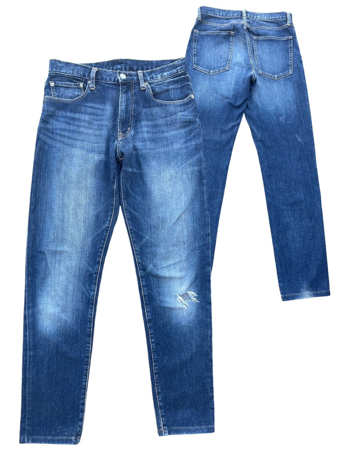 Japanese Brand × Jean 🔥 Japanese Brands Gu Jeans Distressed Denim W29🔥 Size US 29 - 1 Thumbnail
