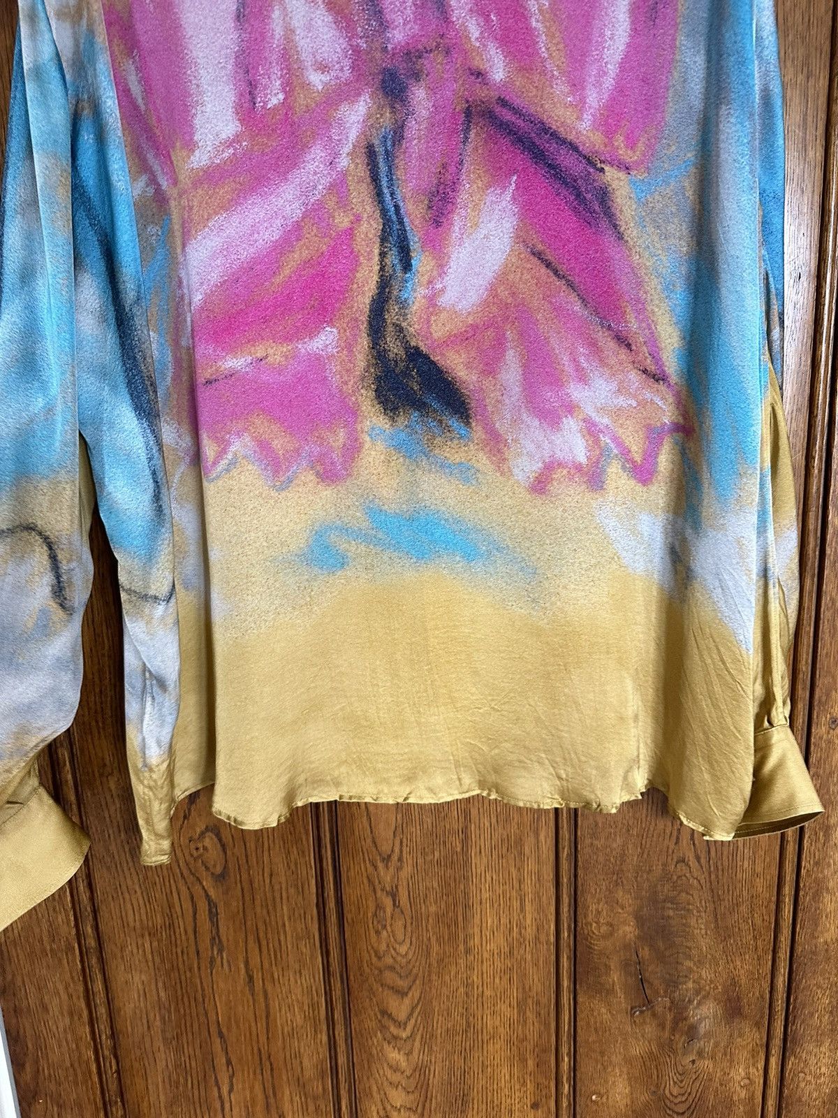 Acne Studios Rare Acne Studios Karen Kilimnik pink bow shirt oversized Size US L / EU 52-54 / 3 - 17 Thumbnail