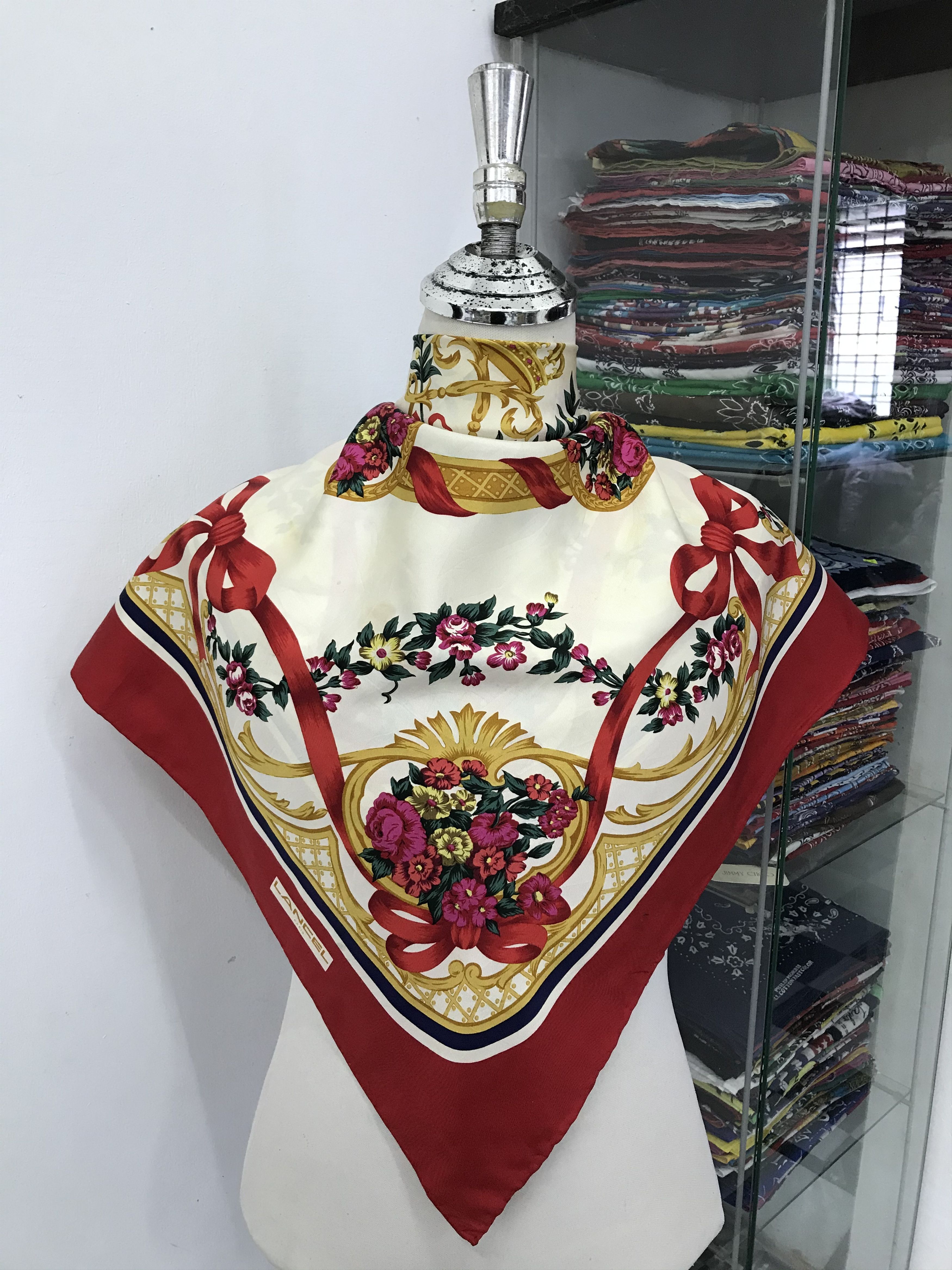 Vintage lancel Silk Scarf