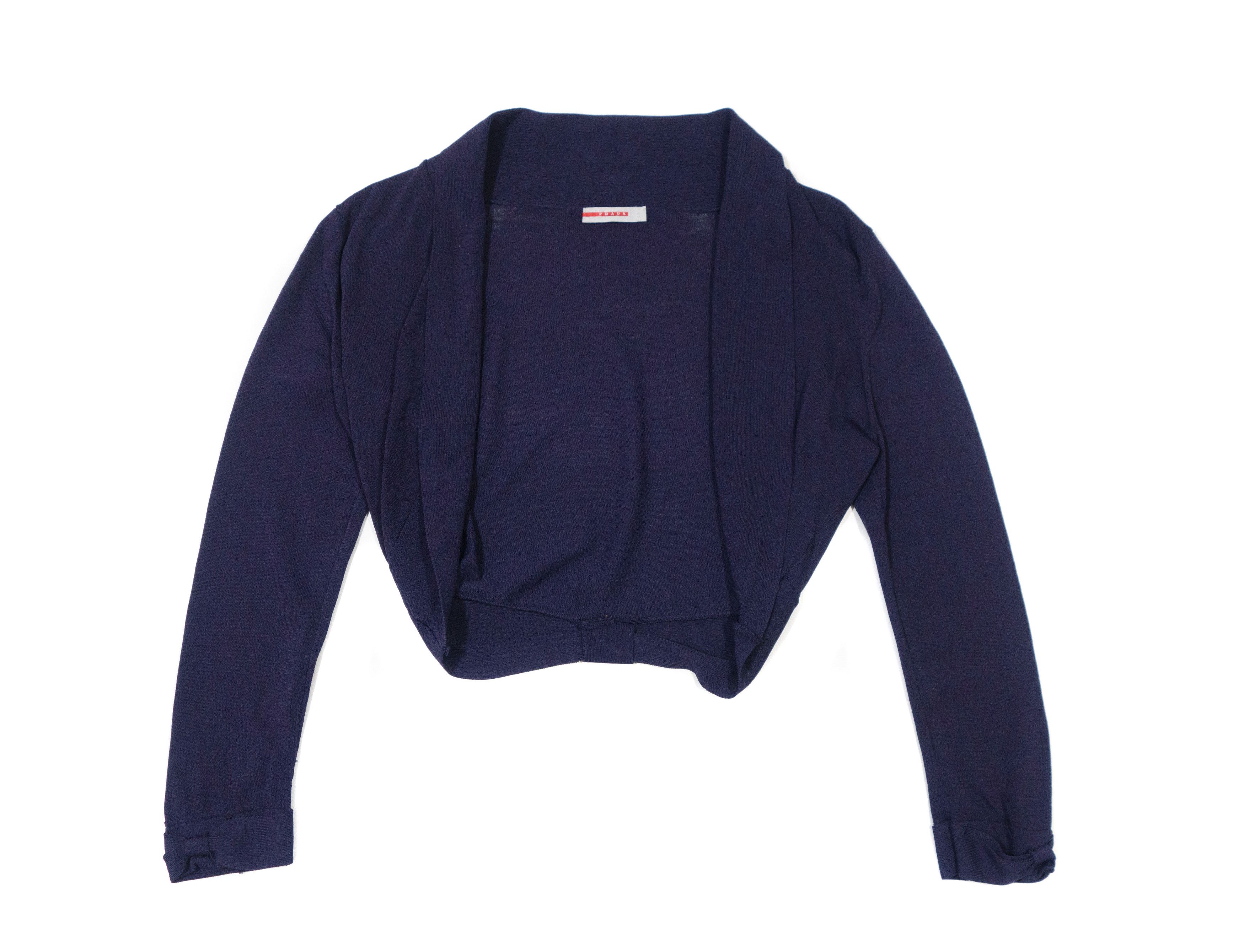 Prada Open-Front Bolero Cardigan Size S / US 4 / IT 40 - 1 Thumbnail