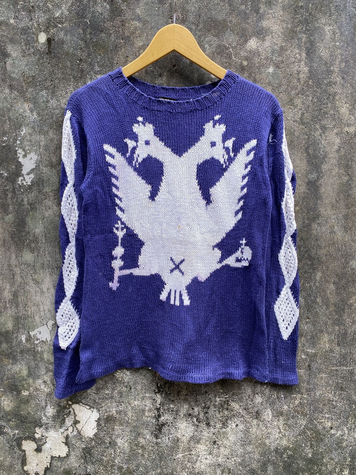 Beauty Beast × Hysteric Glamour × Issey Miyake Ozone Community By Hysteric Glamour knit Cable Sweater Size US M / EU 48-50 / 2 - 2 Thumbnail