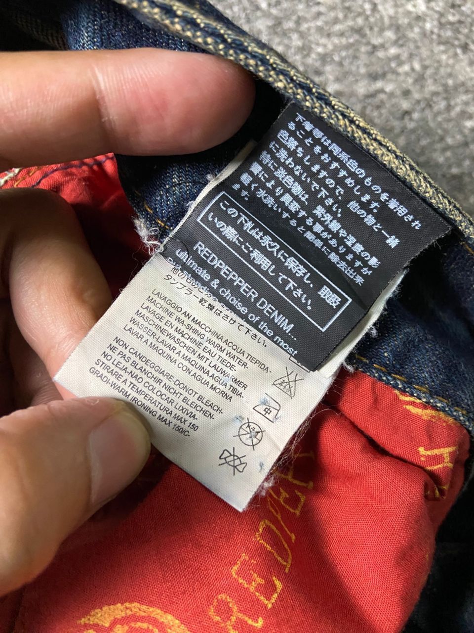 Japanese Brand 🔥Vintage RED PEPPER Distressed Denim Jeans🔥 (136) Size US 32 / EU 48 - 6 Thumbnail