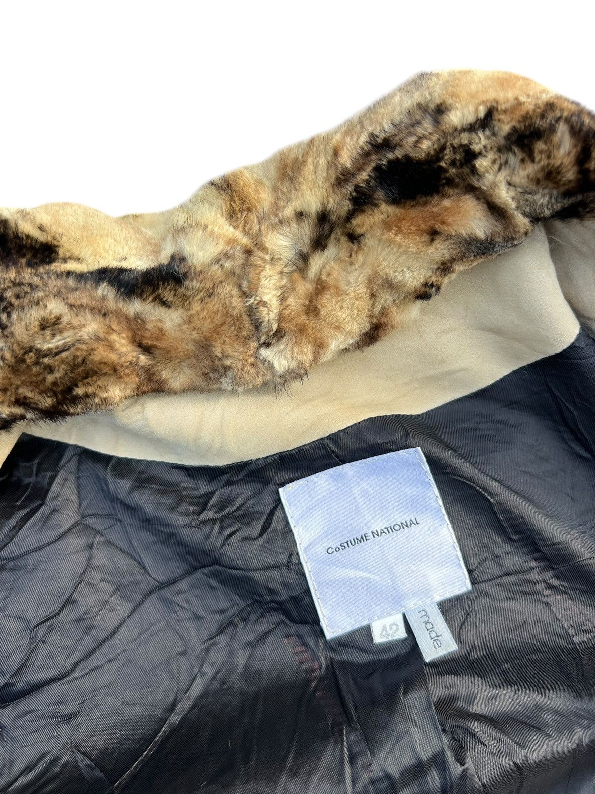 Costume National Archive Costume National Leather Fur Bomber Jacket Size US XS / EU 42 / 0 - 16 Thumbnail