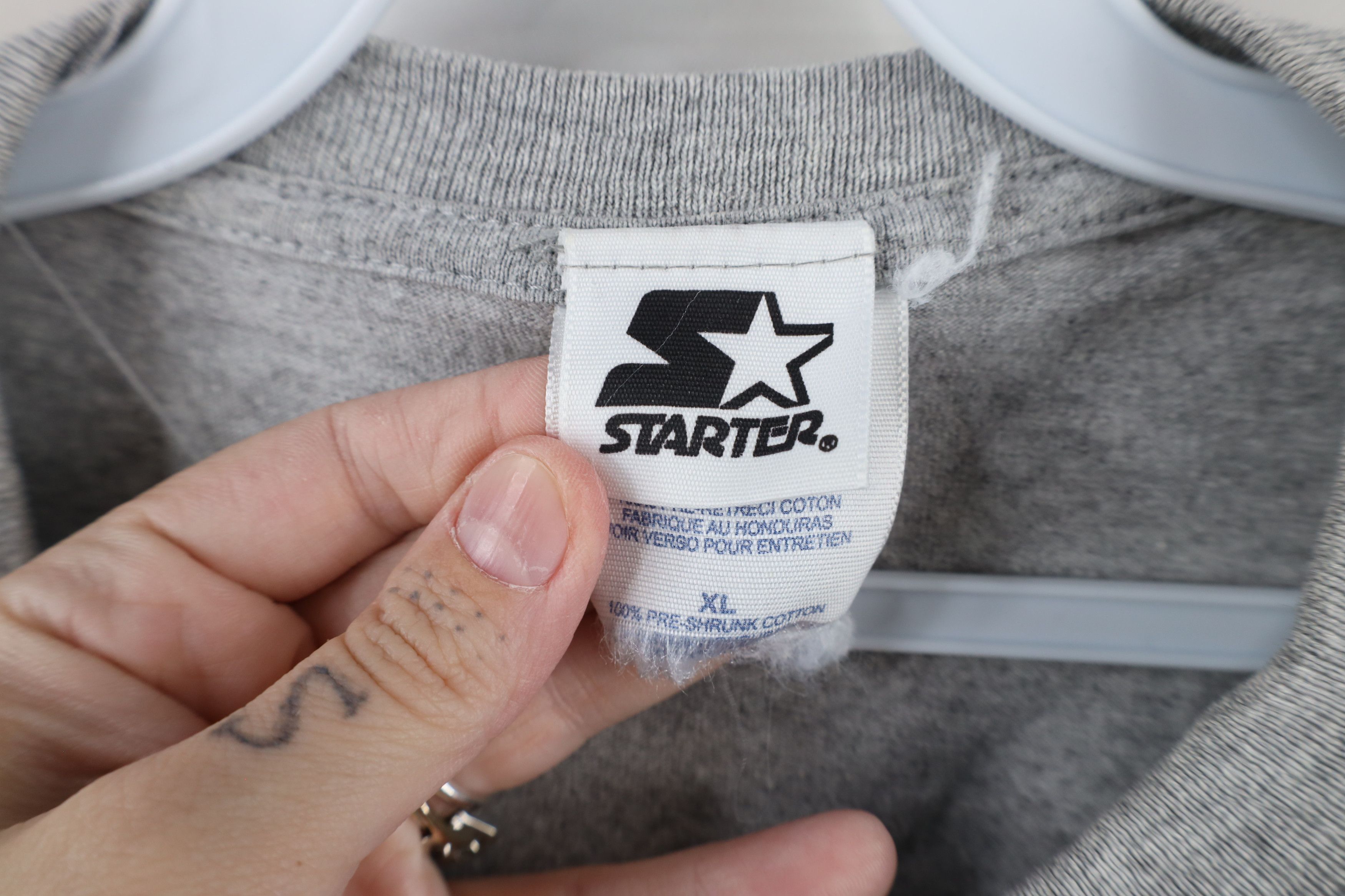 Starter × Vintage Vintage 90s Starter Tigers Baseball T-Shirt Heather Gray Size US XL / EU 56 / 4 - 8 Thumbnail