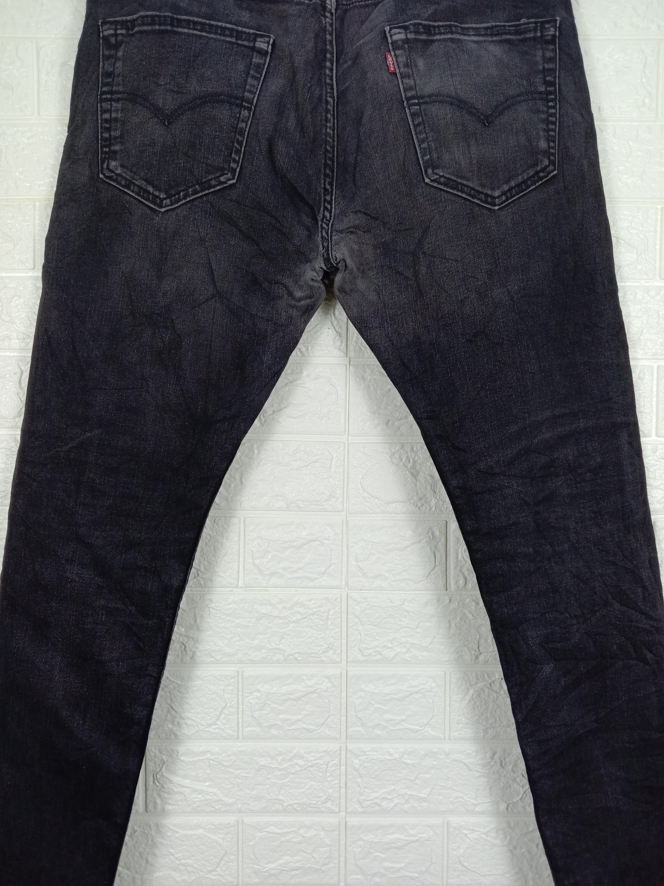 Levi's Vintage Levi's 512 Jeans Faded Black Slim Taper Denim Size US 33 - 7 Thumbnail