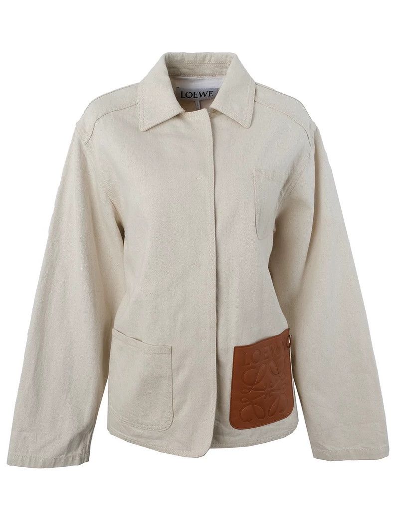 Loewe LOEWE American logo multi-pocket leather jacket Size XS / US 0-2 / IT 36-38 - 1 Thumbnail
