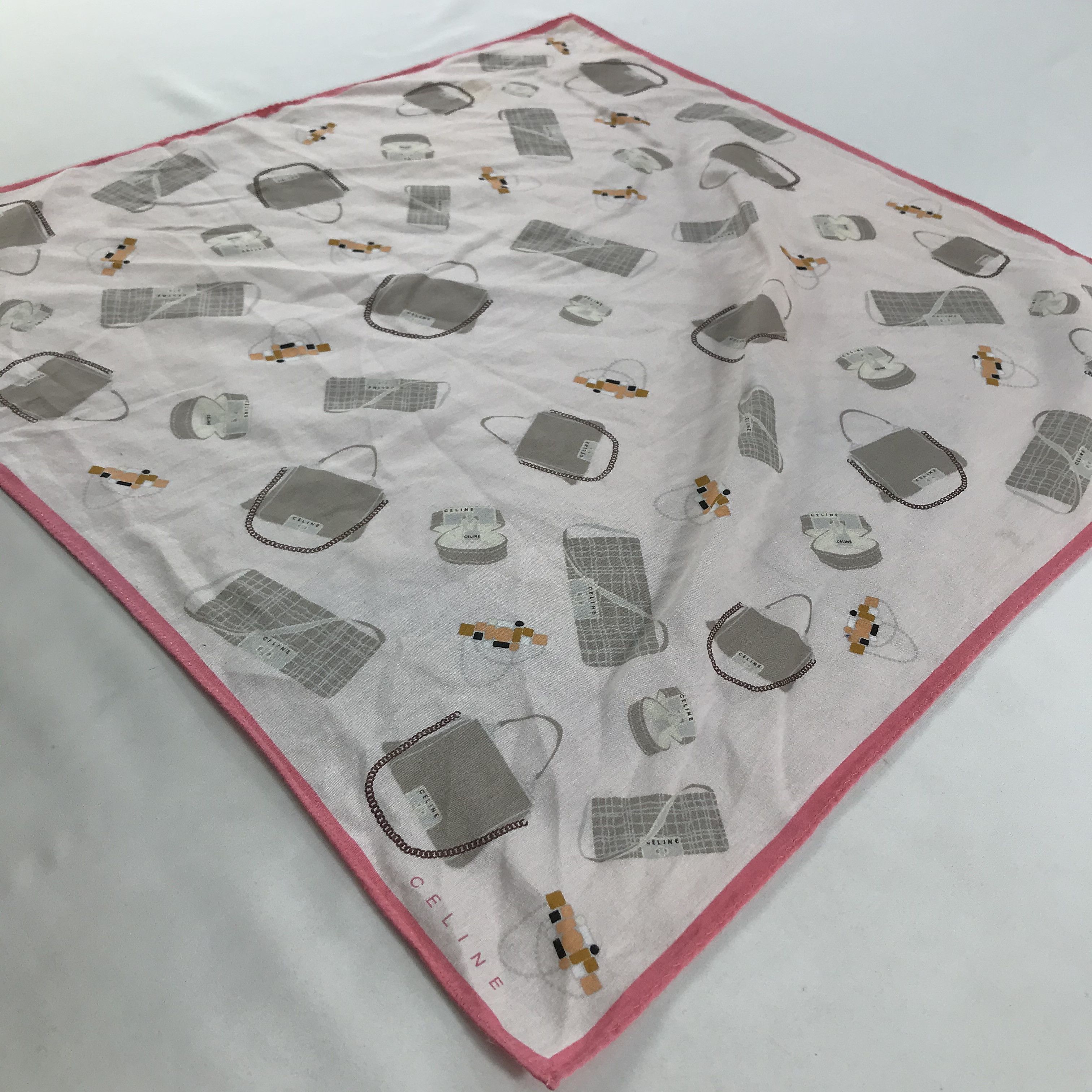 Celine × Vintage Celine Bandana / Handkerchief / Neckerchief - S1713 Size ONE SIZE - 2 Thumbnail