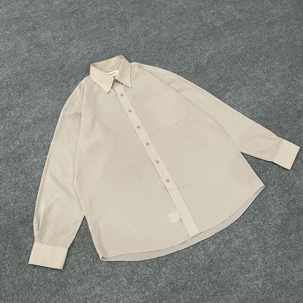 Yves Saint Laurent Yves Saint Lauret Button Up Formal Shirt Size US XXL / EU 58 / 5 - 2 Thumbnail