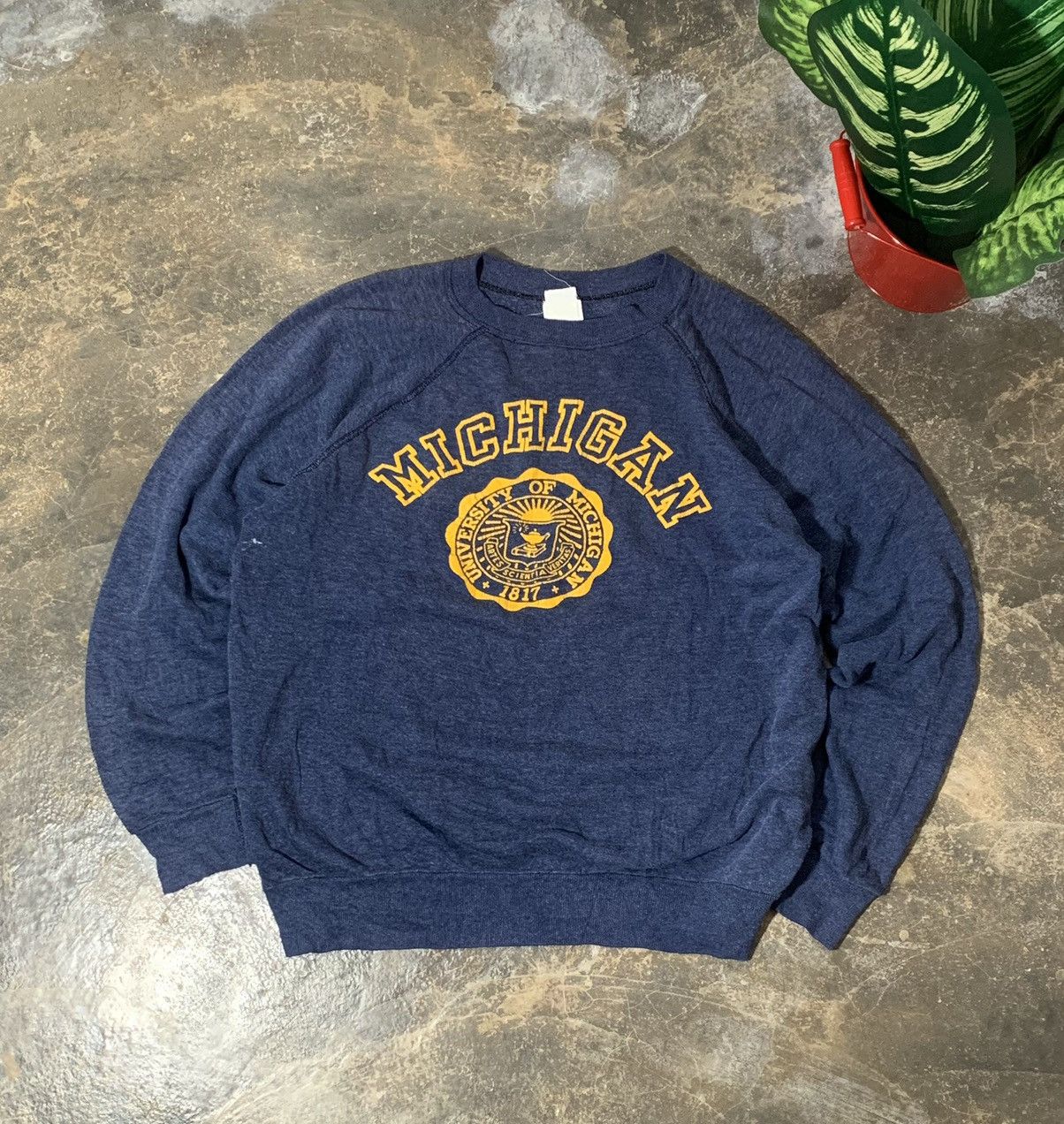 Vintage Rare Vintage 80's University of michigan Sweatshirt Size US M / EU 48-50 / 2 - 1 Thumbnail