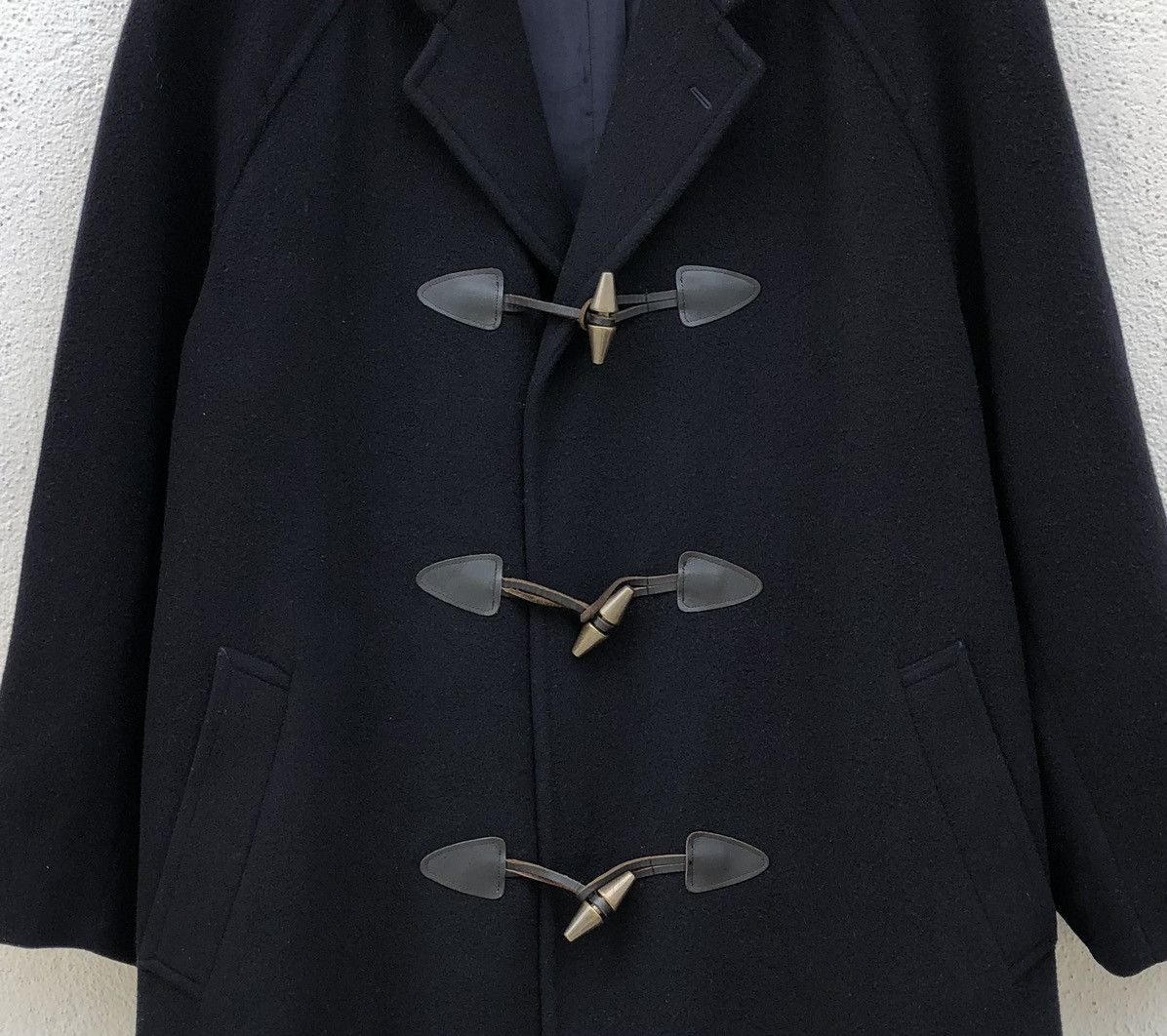Vintage Comme des Garcons Wool Duffle Navy Blue Coat